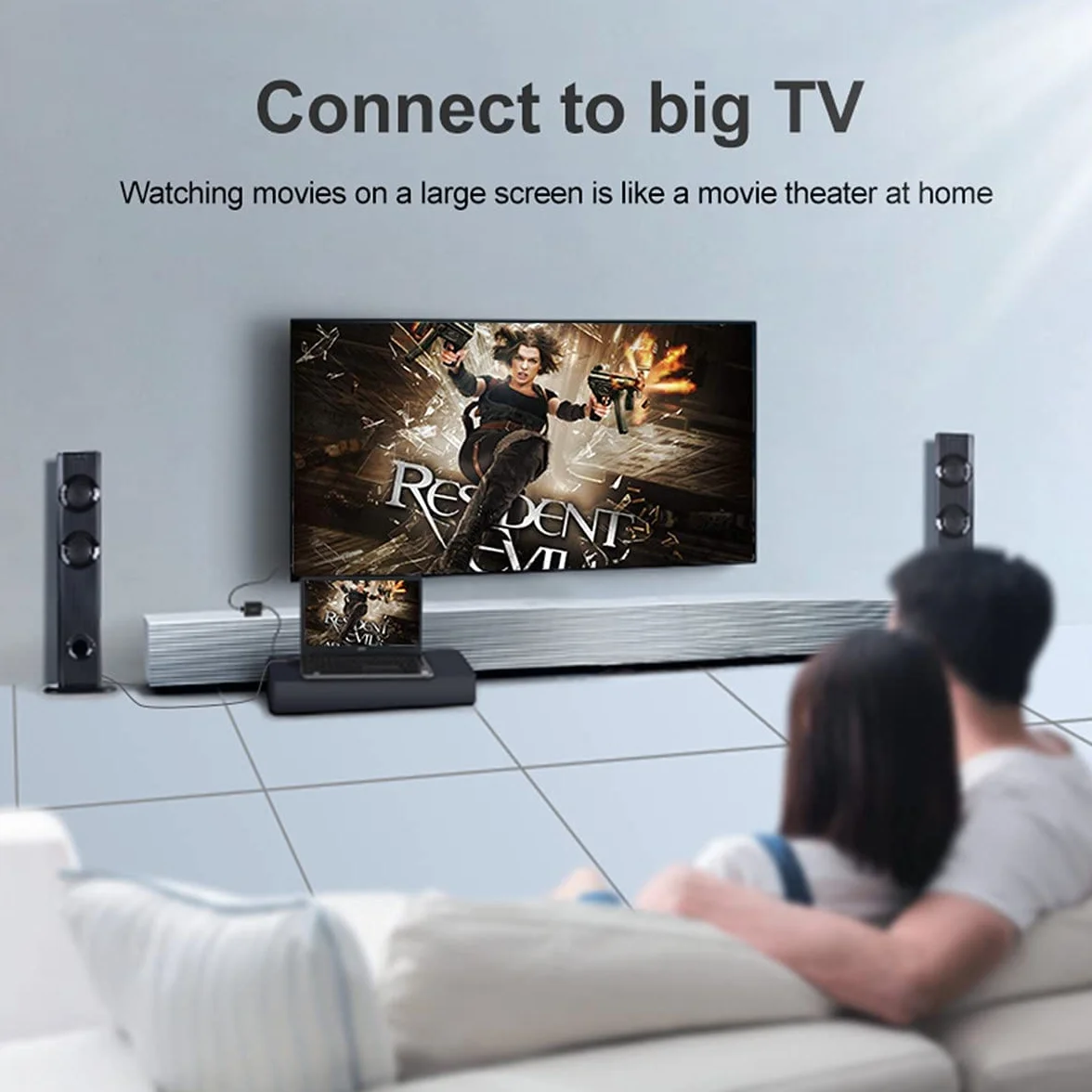 Konwerter VGA na HDMI 1080P 60 Hz z kablem audio i zasilaczem