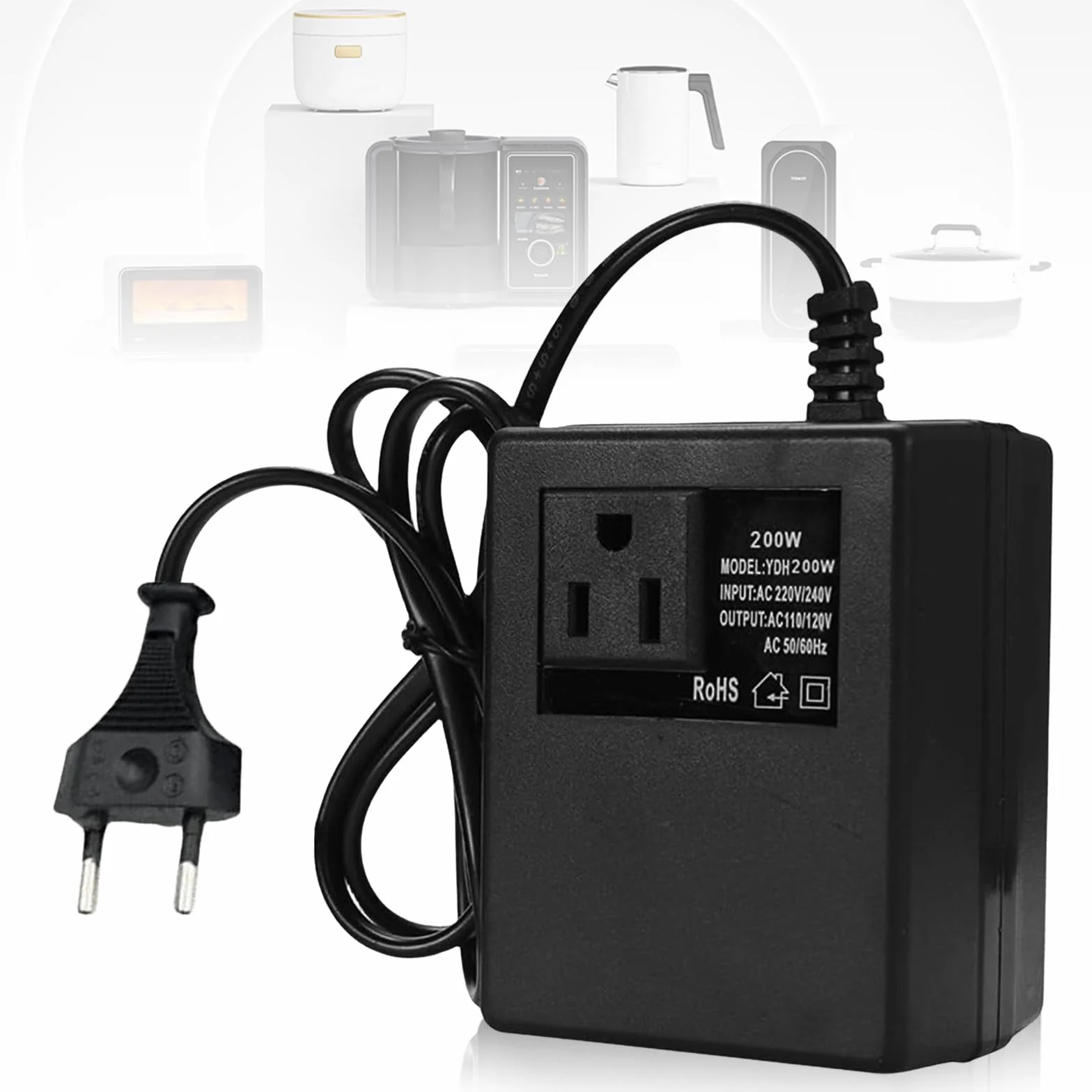 Przetwornica napięcia 220V na 110V 200W adapter sieciowy krok w dół