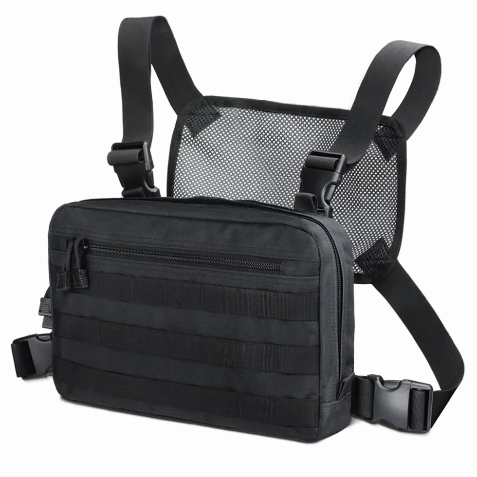 WYNEX Taktyczna torba na klatkę piersiową, Recon Kit Bags Combat EDC Front Pouch for Wargame
