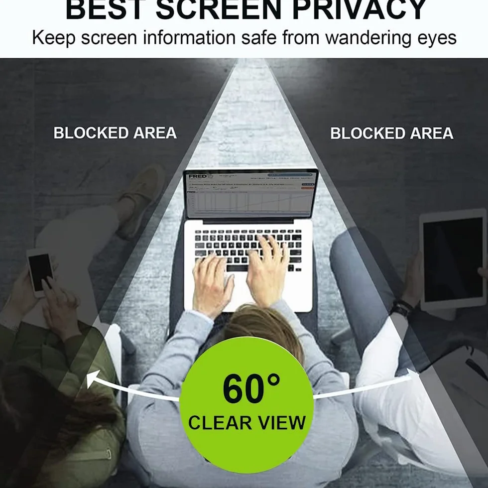 Filtr prywatyzujący do notebooków Ekran 15,6 cala 16:9 — ochrona ekranu do laptopów