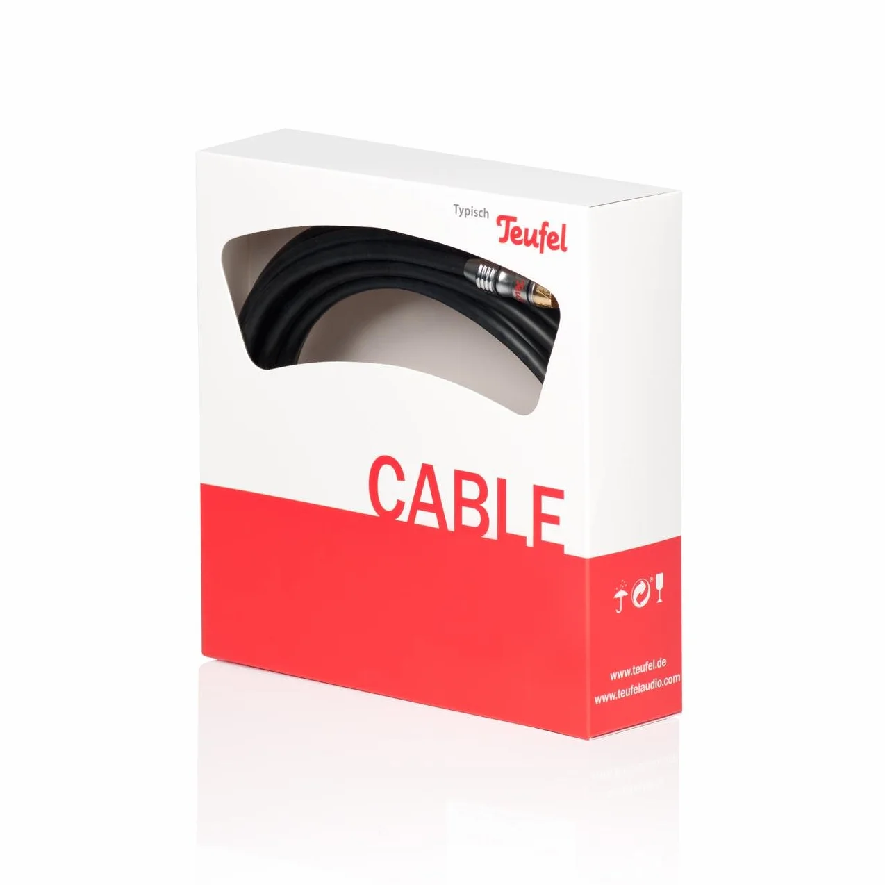 Teufel Subwoofer-Kabel 2,5 m C3525W Schwarz