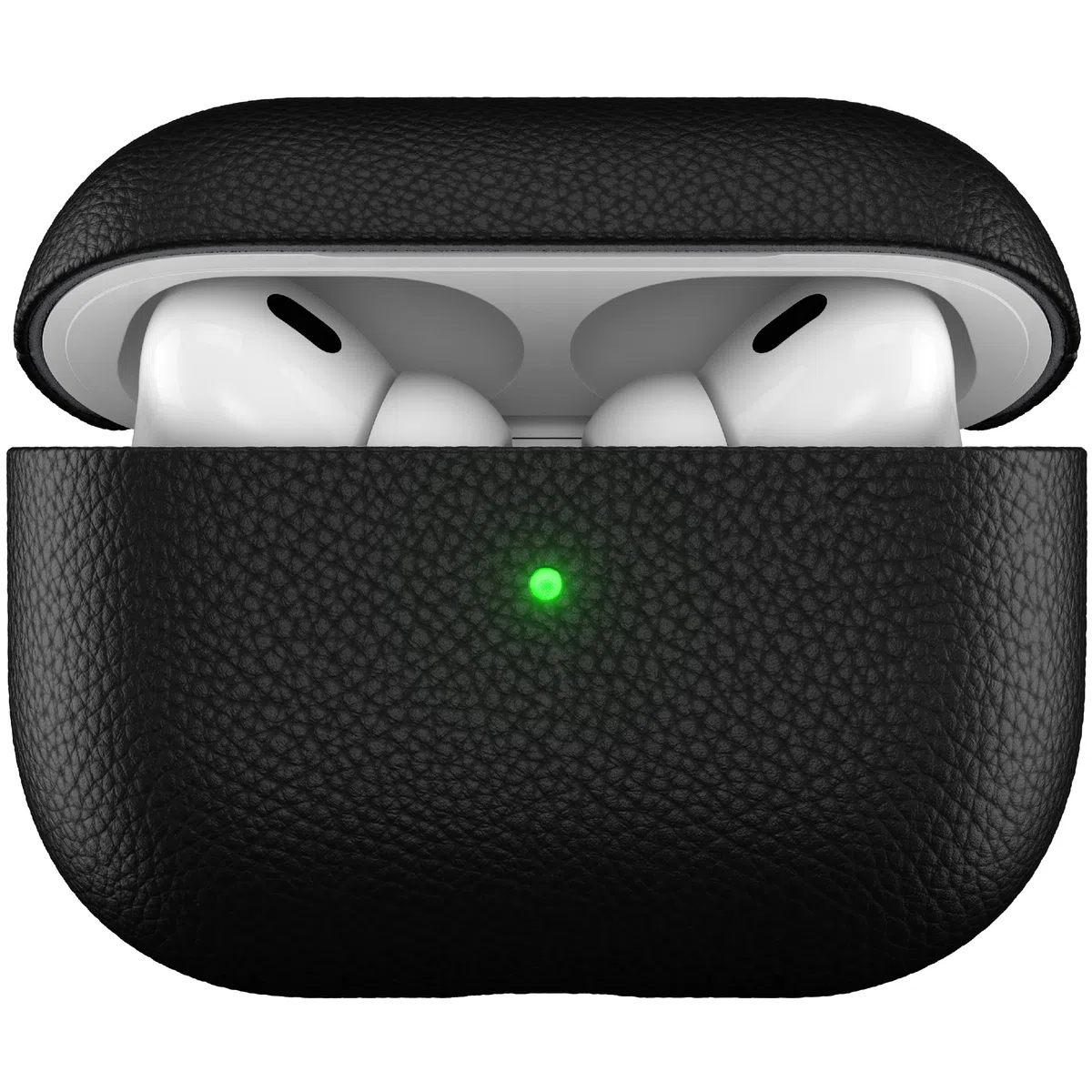 KeyBudz Artisan, skórzane etui ładujące do Apple AirPods Pro 2, czarne