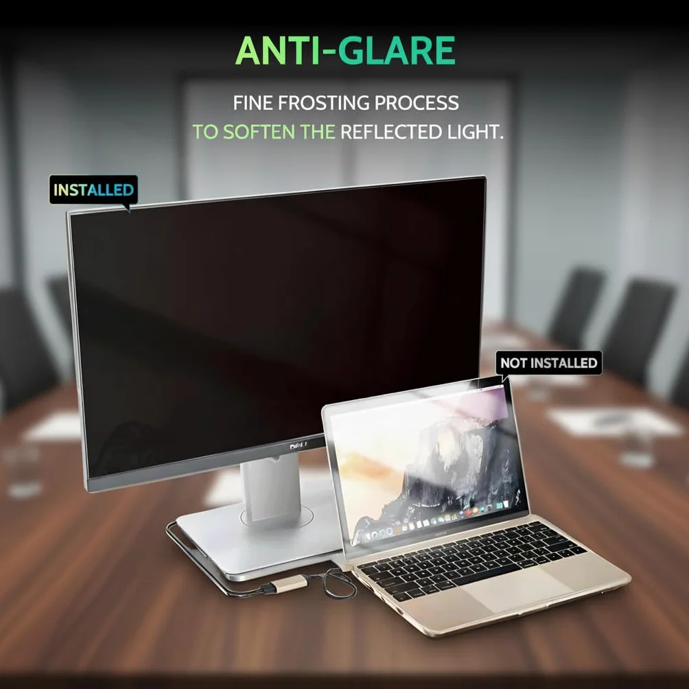 Łatwo zdejmowany filtr prywatności komputera, kompatybilny monitor iMac, bezramkowy monitor, ekran dotykowy, proporcje obrazu 23,8 cala 16:9, ochrona przed oślepianiem Blue Light Privacy Shield