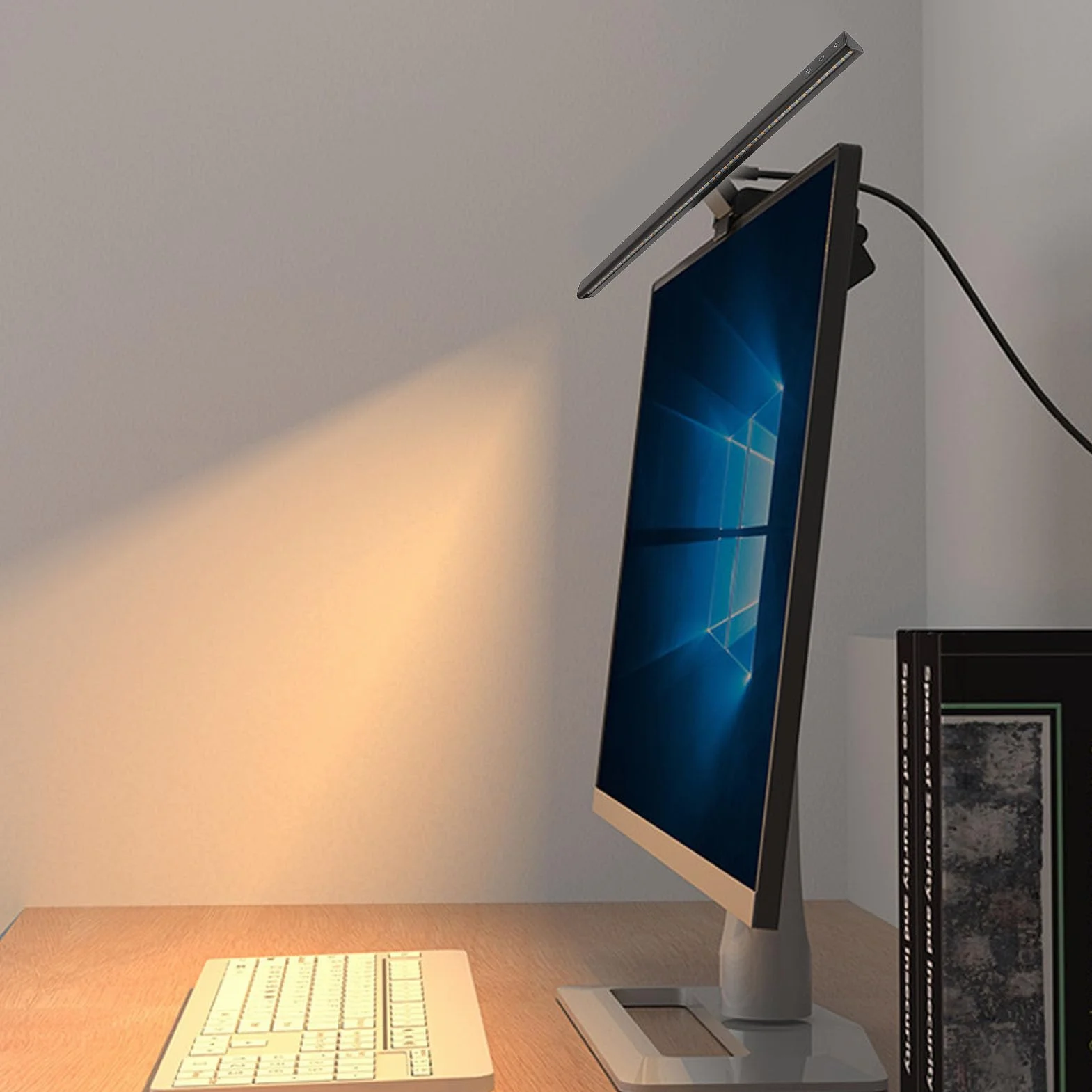 Monitor Light Bar, Laptop Light Bar Eye Protect USB Powered LED Screen Lamp Touch Control Space Saving for Computer Office Gaming