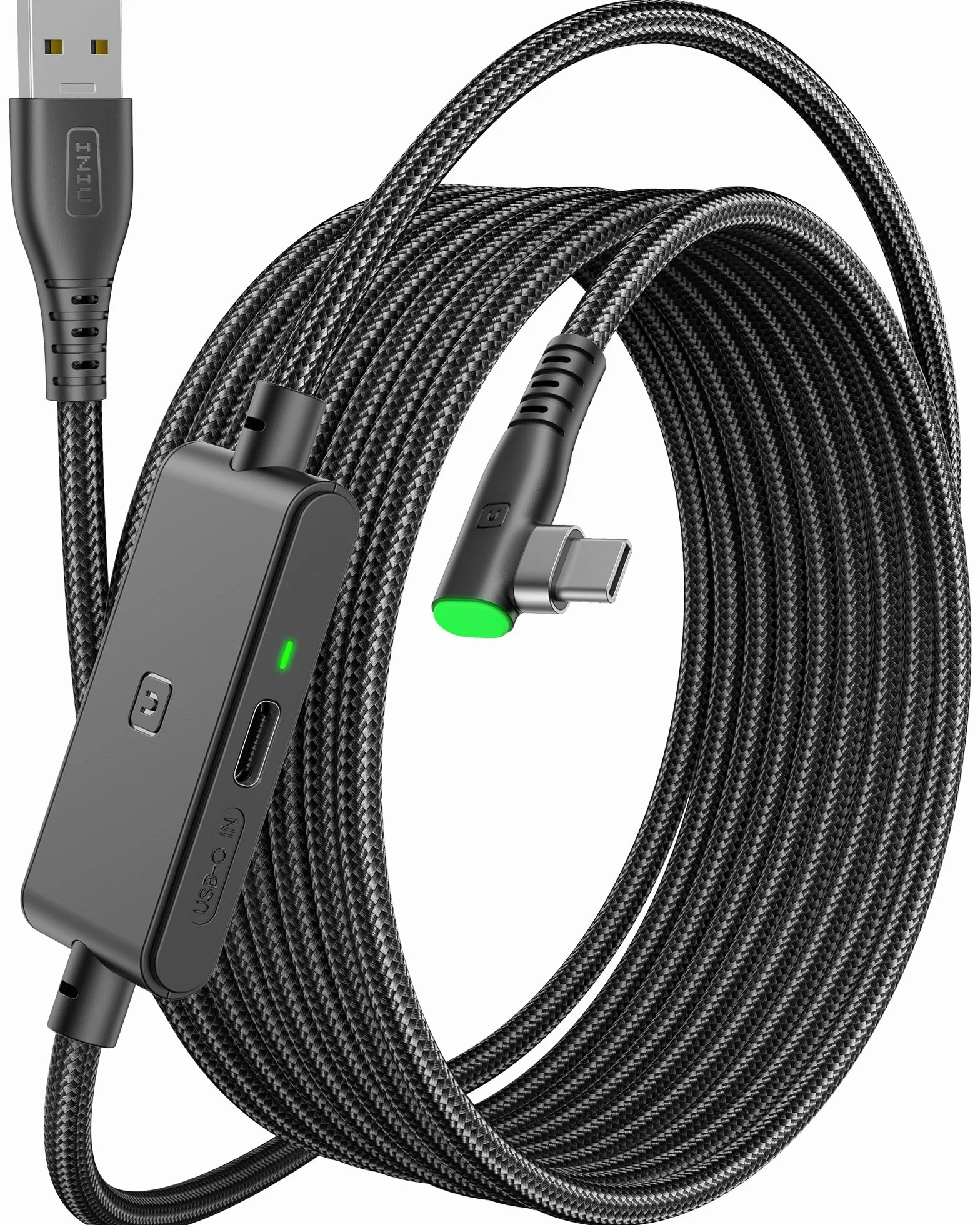 INIU Kabel Link 5 m USB A 3.0 na USB C do Meta Oculus Quest 3/2/Pro Pico 4 Steam VR PC