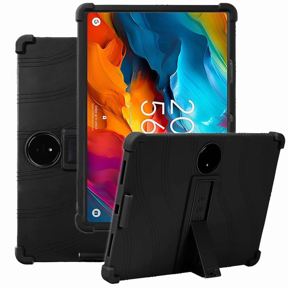 Etui do TCL NXTPAPER 14 14,3 cala, Multi-View, silikonowe, odporne na uderzenia, czarne