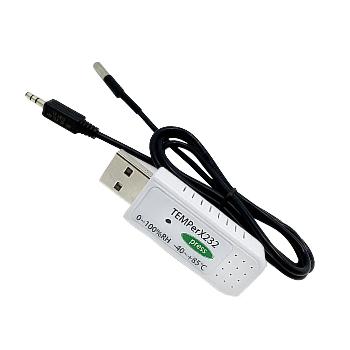 USB miernik temperatury i wilgotności, sonda zewnętrzna, alarm e-mail, przechowywanie danych, rejestrator,