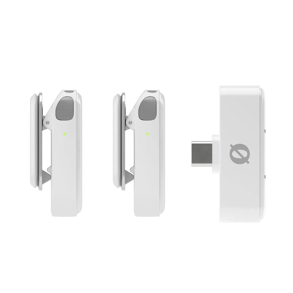 Rode bezprzewodowy mikro-bezprzewodowy system mikrofonu USB-C biały z adapterem ręczny interview biały i chusta keepdrum
