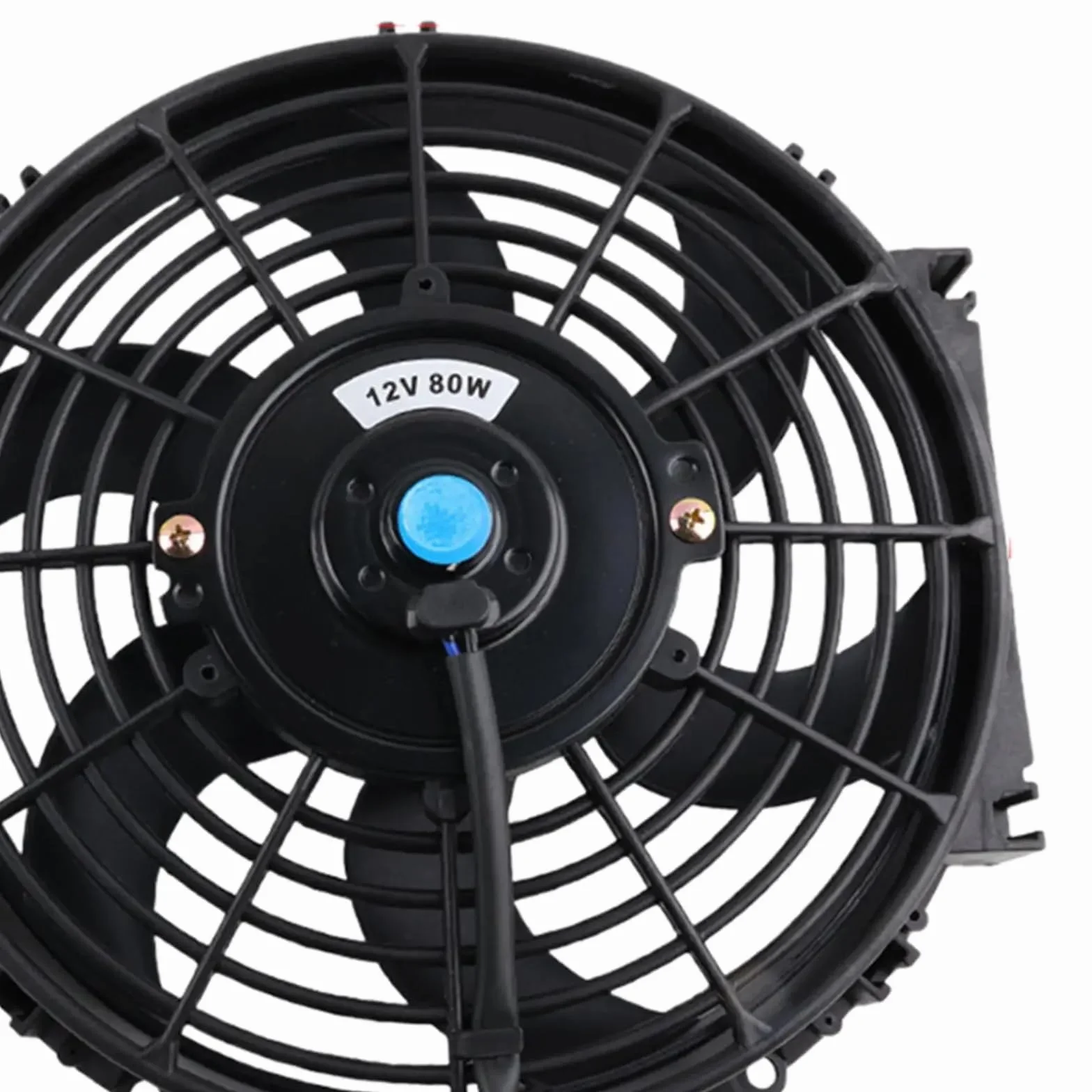 Zestaw Chłodzący Wentylator Chłodnicy Silnika Samochody Klimatyzacja Naprawa Zakrzywione Łopatki Uniwersalne Akcesoria Część Chłodnica Chłodzenie Radiator przewodzącym(14inch 12V90W)