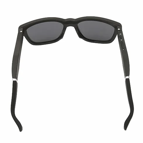 Okulary Bluetooth 5.0 na Przewodnictwo Wbudowanym Mikrofonem i Głośnikami, Inteligentne Okulary Bluetooth z Filtrem światła Niebieskiego Soczewki do Wszystkich (Czarny)