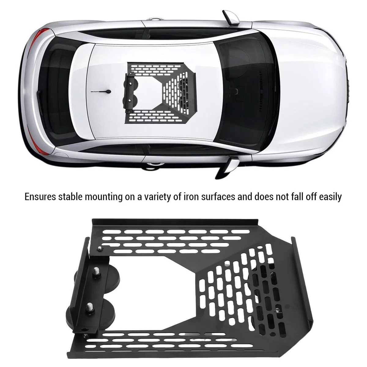 Generic Uchwyt Dachowy Mini Car Roof Mount, Magnetyczny Zestaw Montażowy Mini , Płaski Uchwyt Montażowy do Mini Anteny Satelitarnej do Kamperów, łodzi