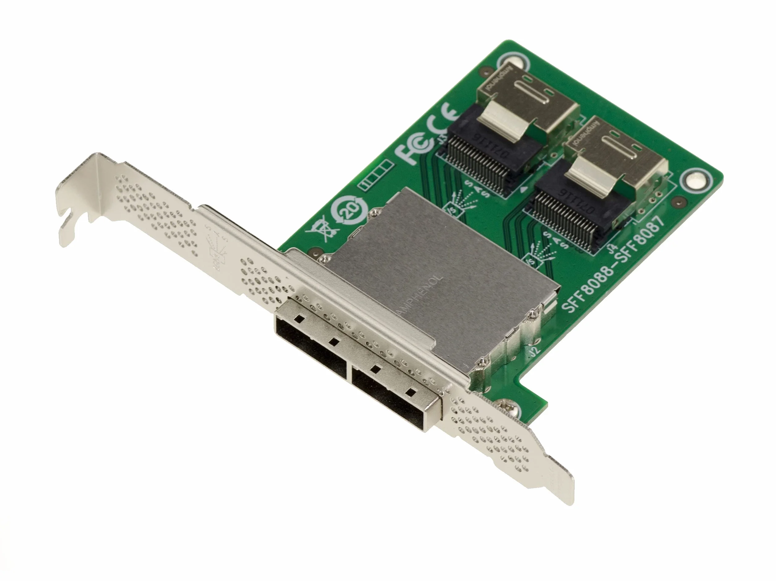 KALEA-INFORMATIQUE Płytka konwersji SAS miniSAS SFF-8088 SFF-8087 SFF8088 26-pinowy Mini-SAS zewnętrzny na SFF8087 36-pinowy MiniSAS wewnętrzny
