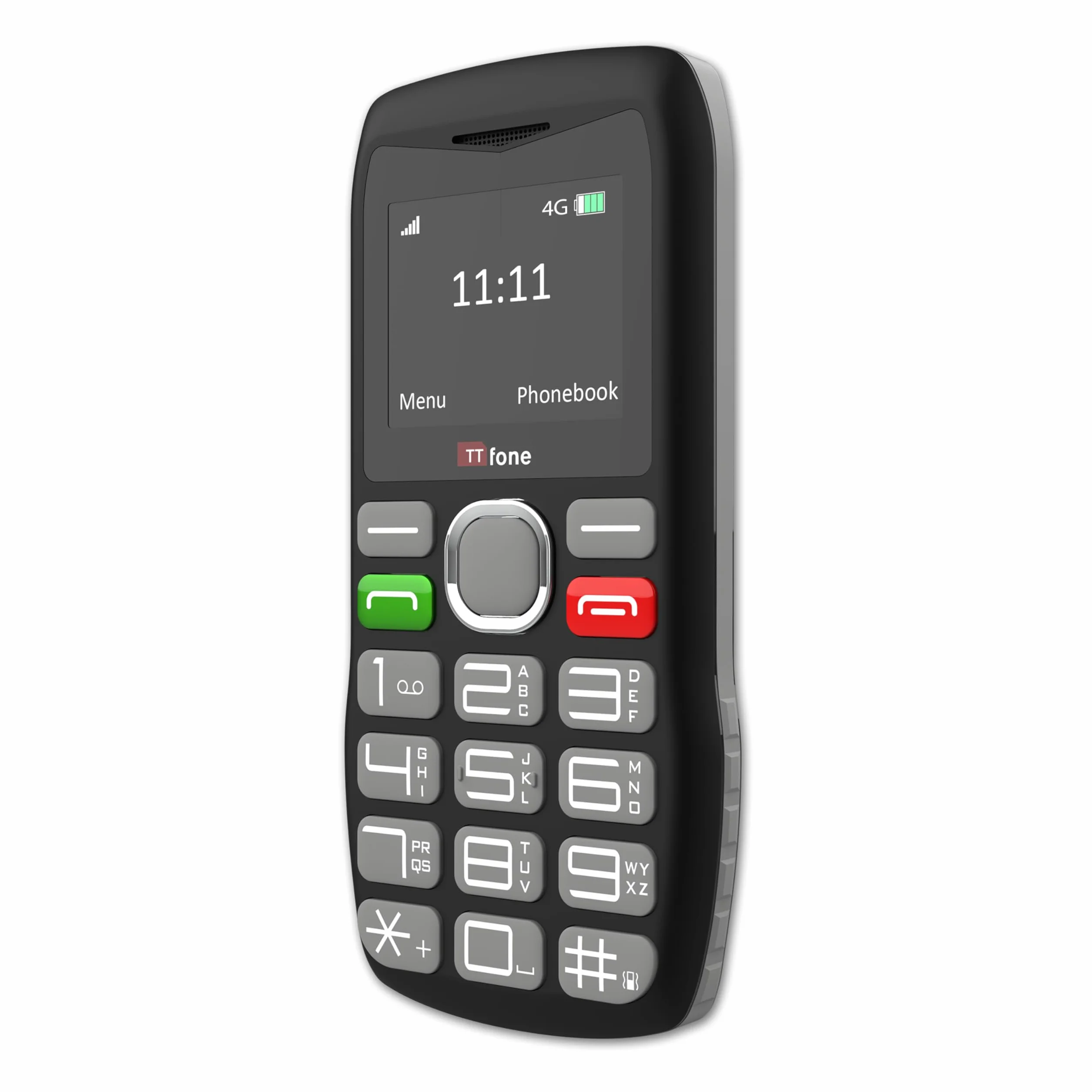 TTfone TT890 4G Telefon dla Seniorów – Łatwy w użyciu telefon komórkowy z dużymi przyciskami, przyciskiem SOS, ładowaniem USB-C, Bluetooth, aparatem – odblokowany