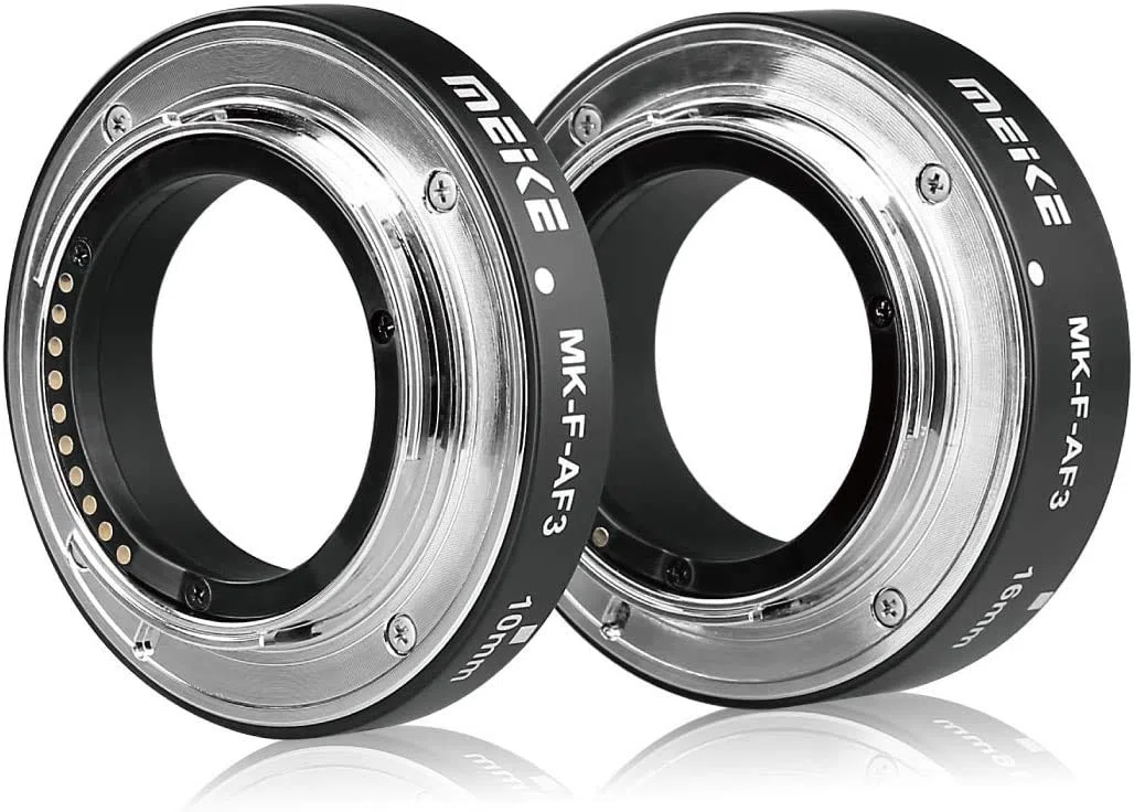 Meike F-AF3 Auto Fucus Makro rura przedłużająca do aparatu bezlusterkowego Fujifilm (tylko 10 mm 16 mm lub łączona) X-T1 X-T2 X-Pro1 X-Pro2 X-T10 X-A1 X-E1 X-E2 X-E3 X-T20 X-T3 X-T30
