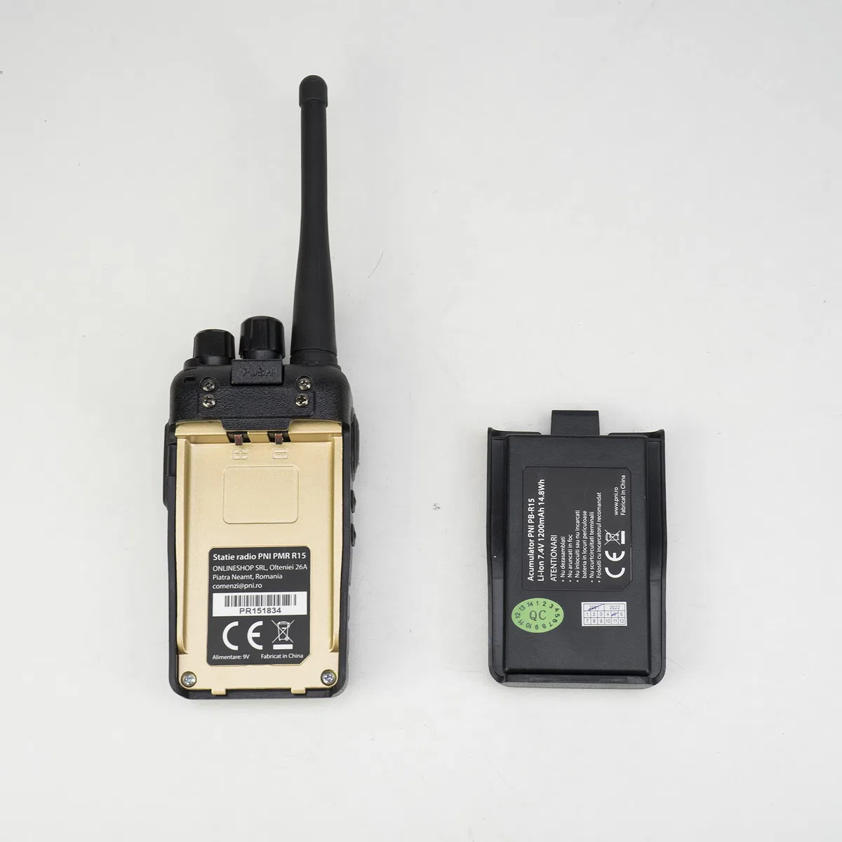 Profesjonalna radiostacja przenośna PNI PMR R15 0,5W, ASQ, TOT, monitor, programowalna, bateria 1200mAh