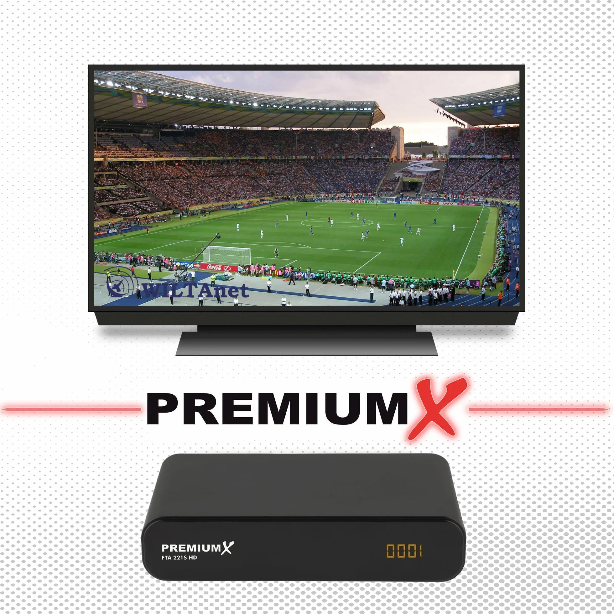 Odbiornik satelitarny DVB-S2 FTA HD 221S Unicable HDMI SCART USB Media Player