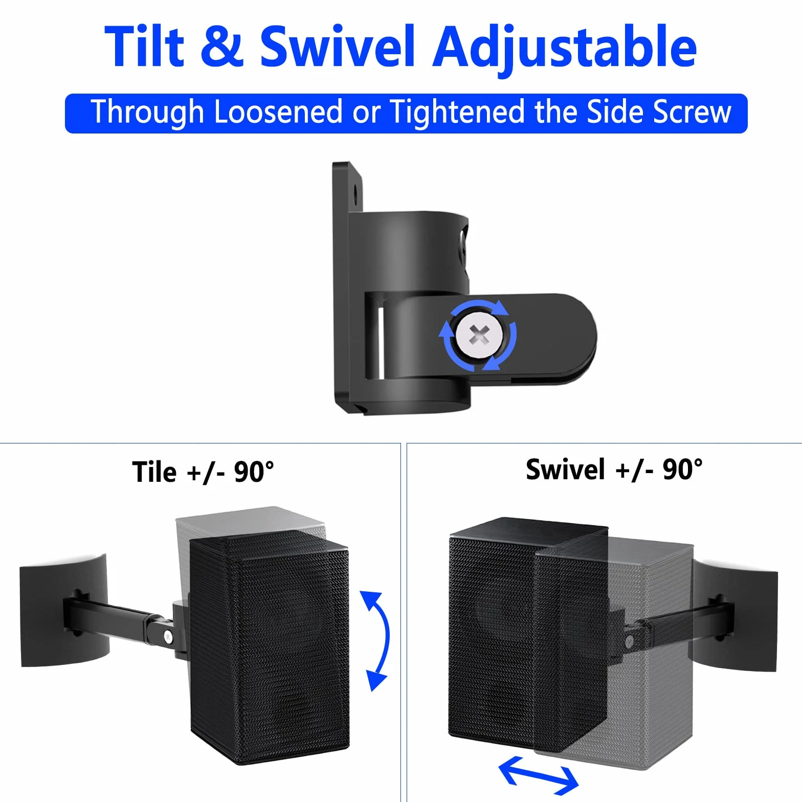 Samsung Uchwyt ścienny sufitowy do głośników SWA-9100S SWA-9200S SWA-9000S SWA-8500S regulowany nachylenie obrotowy