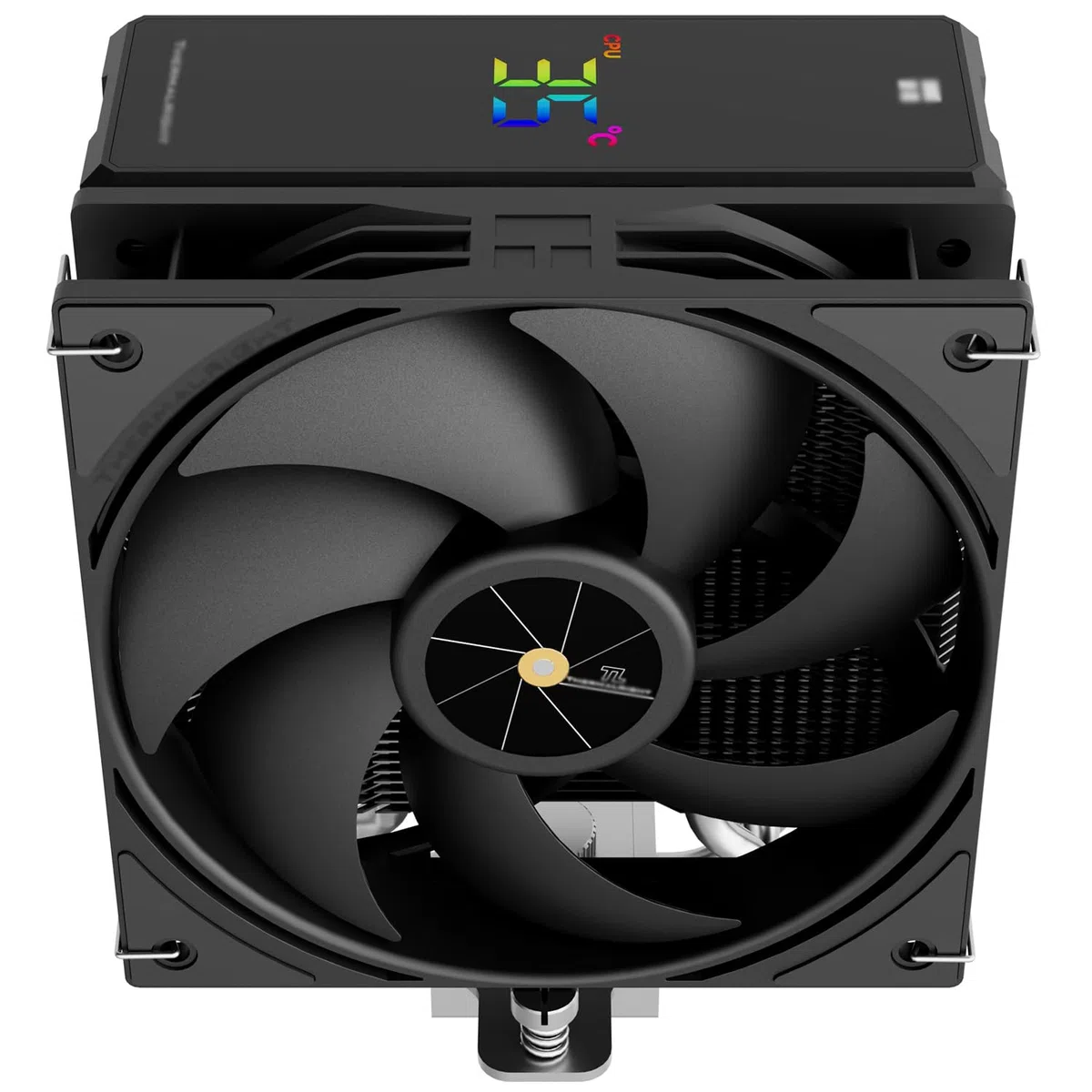TR-Thermalright Assassin X 120 cyfrowy czarny wentylator CPU, rura grzewcza 4 x 6 mm, wentylator CPU 120 mm, 2000 obr./min, Digital Display Board Top Cover, do AM5/AM4, Intel lga1851/1700, czarny