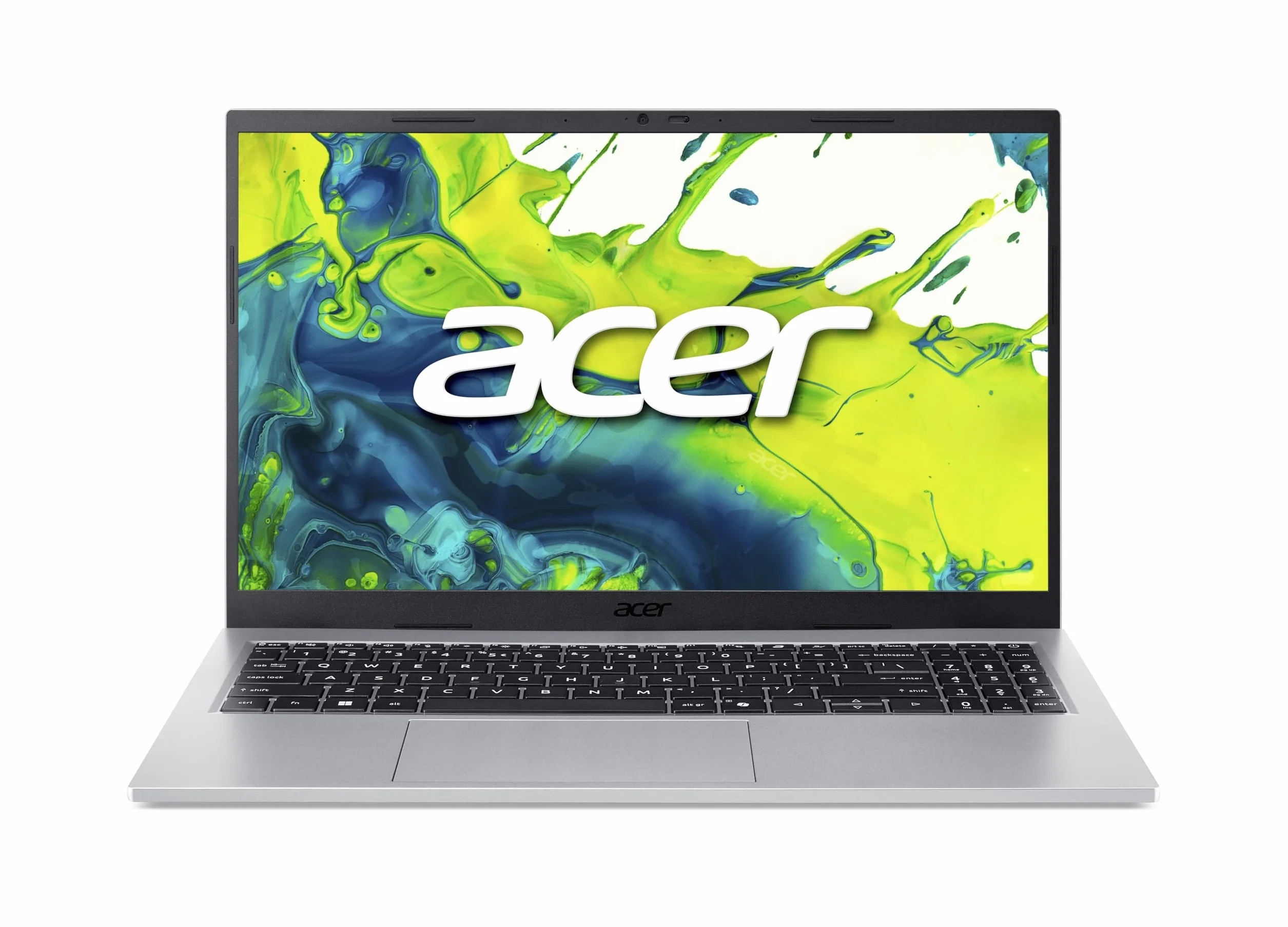 Acer Aspire Go 15 (AG15-72P-79N5) laptop, wyświetlacz FHD IPS 15,6", Intel Core 7 150U, 16 GB RAM, 512 GB SSD, karta graficzna Intel, Windows 11, klawiatura QWERTZ, srebrna
