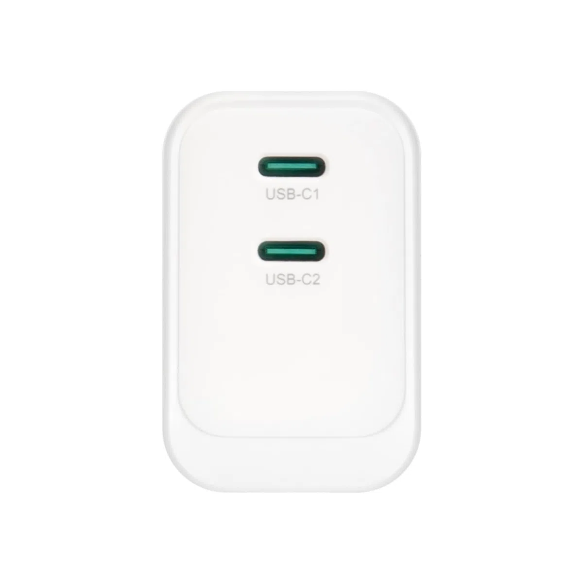 VulTech CC45-2C uniwersalna ładowarka 45 W GaN z 2 portami USB-C/Type-C PD3.0 QC3.0 PPS, kompatybilna ze smartfonami, tabletami i notebookami - biała, kompaktowa