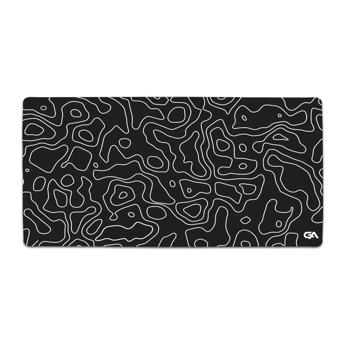 GutzyAiden Topo XXL Podkładka pod mysz dla graczy, 91 x 45 cm, hybrydowa tkanina poliestrowa, antypoślizgowa gumowa podstawa, grubość 4 mm (czarna topo)