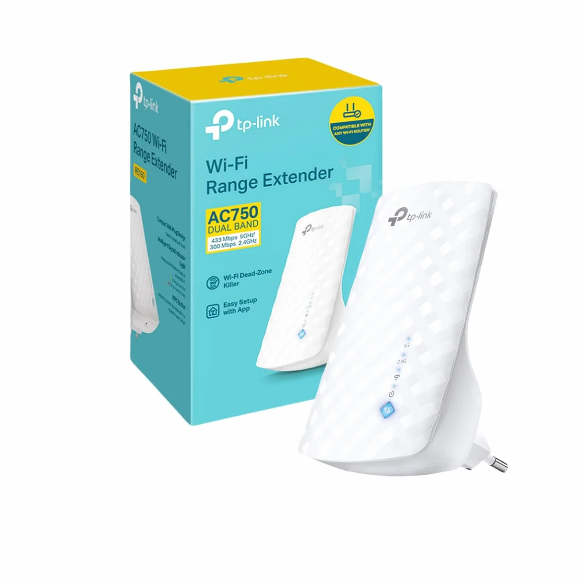 TP-Link RE190 Wzmacniacz zasięgu Wi-Fi AC750 Dual Band 2.4GHz 5GHz