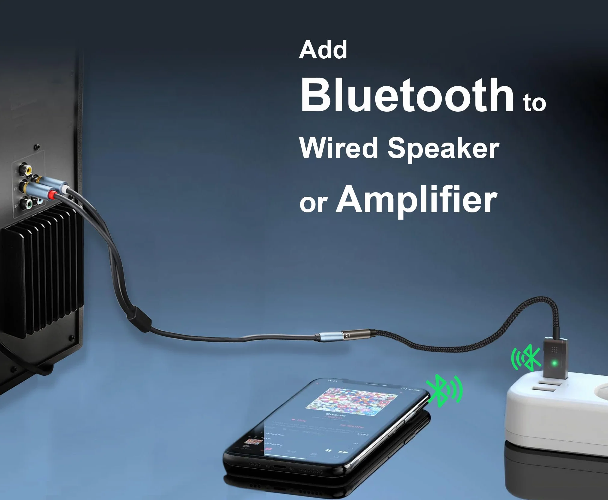 Adapter Bluetooth 5.3 USB do 3,5 mm żeński odbiornik do samochodu słuchawek głośników