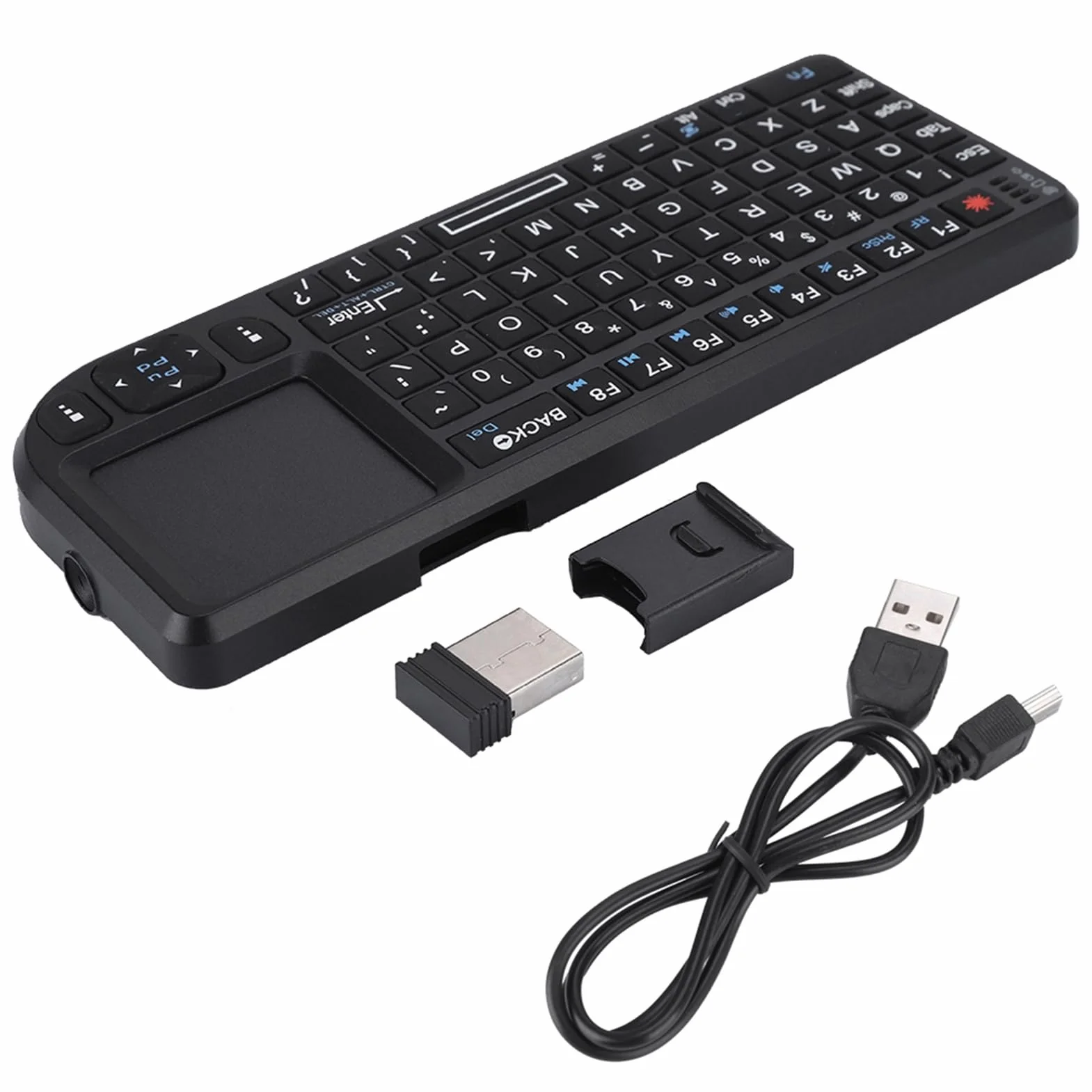 Mini Bezprzewodowa Klawiatura Bezprzewodowa i Myszy Touchpad Myszy, Ultra Cienki Klawiatura USB dla dla 360