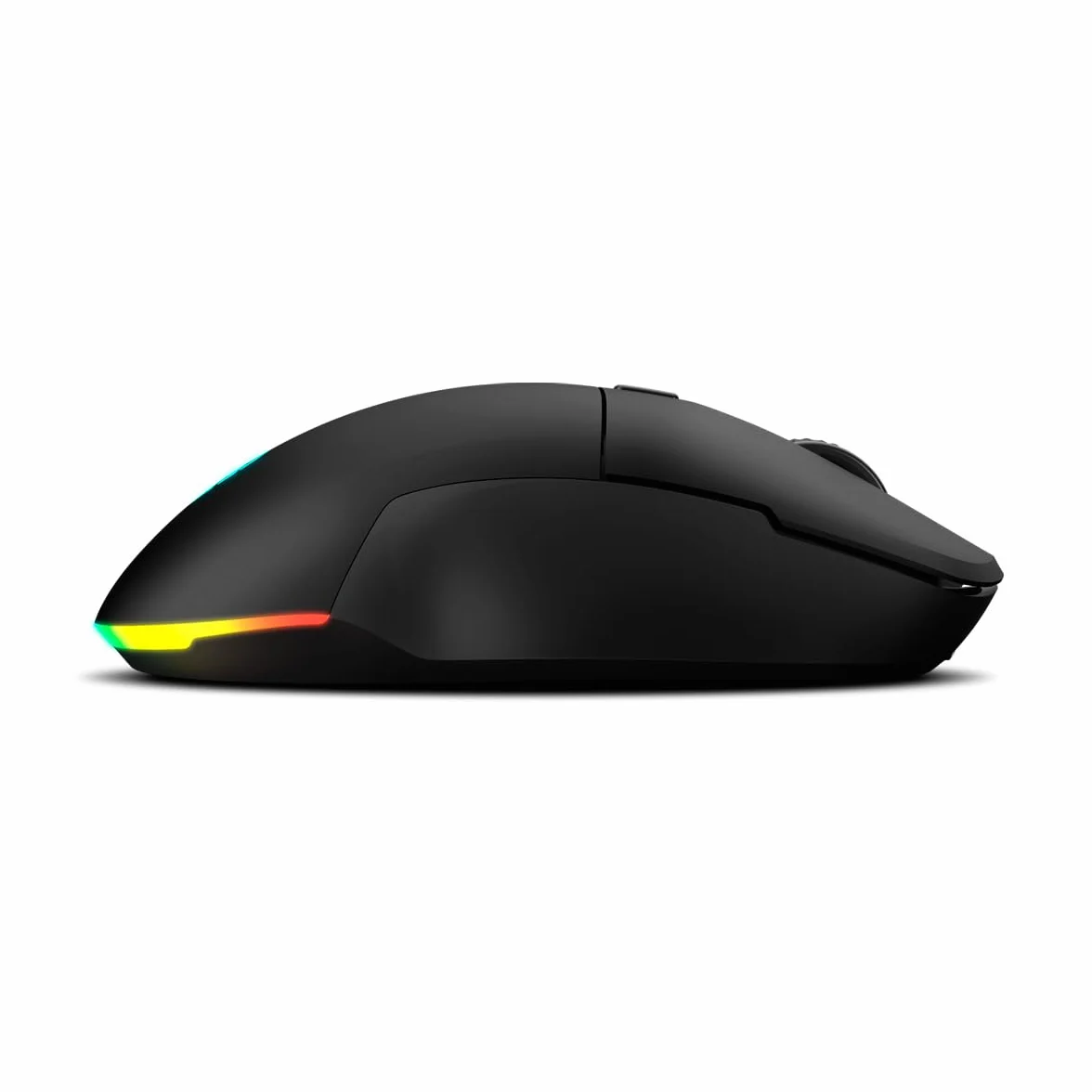 KROM KOMET Bezprzewodowa mysz do gier RGB, czujnik Pixart PMW 3212, 8 przycisków, 5 DPI 2400, 2,4 GHz, czarna