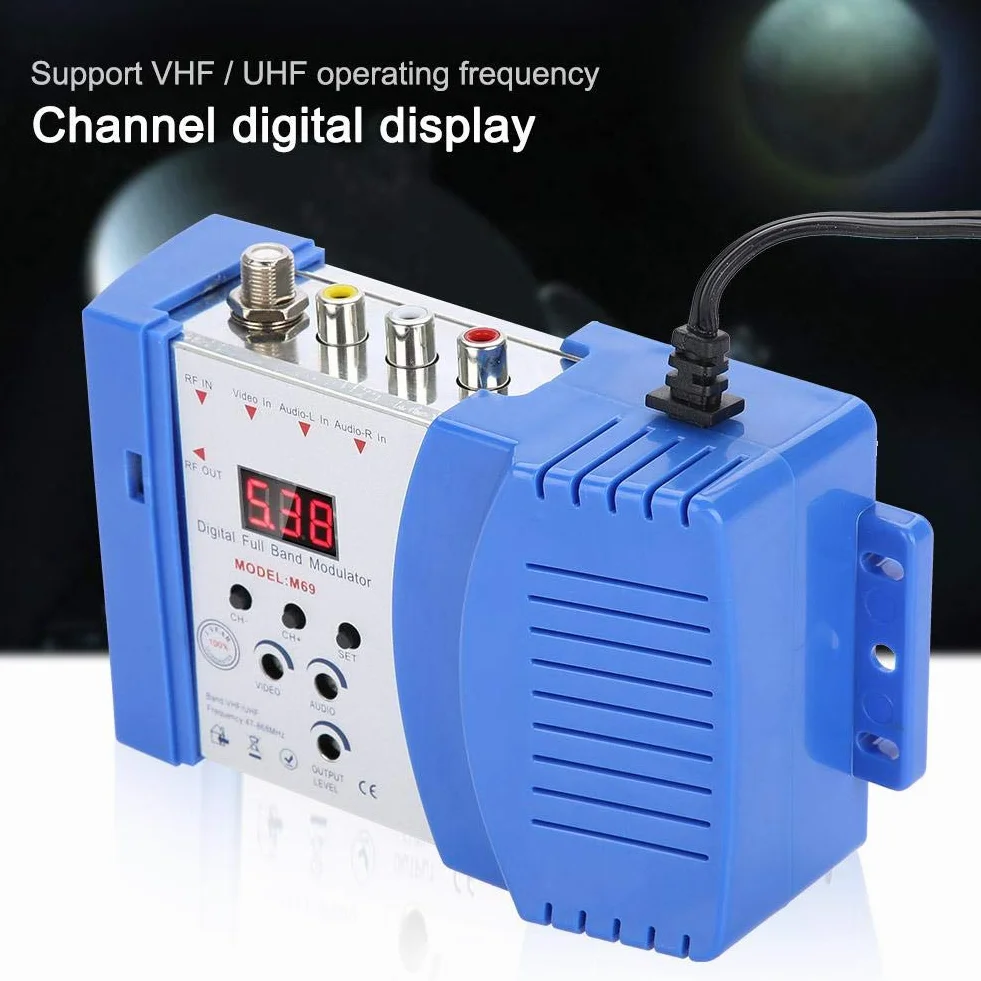 Elprico Modulator cyfrowy, moduł CATV VHF/UHF RF do kamer CCD wideo odbiorniki satelitarne (przepisy europejskie)