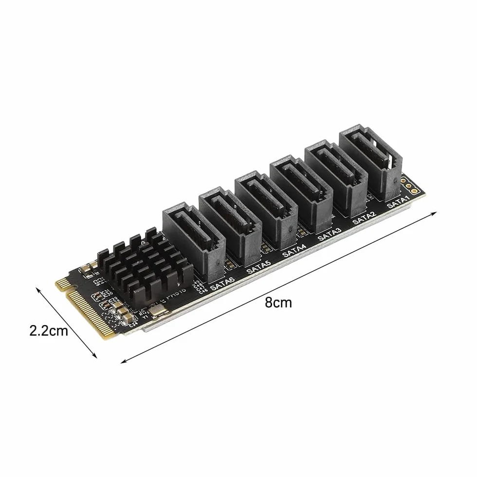 Namvo M.2 SATA M2 M-EKY PCIE3.0 karta rozszerzeń SATA6-Port