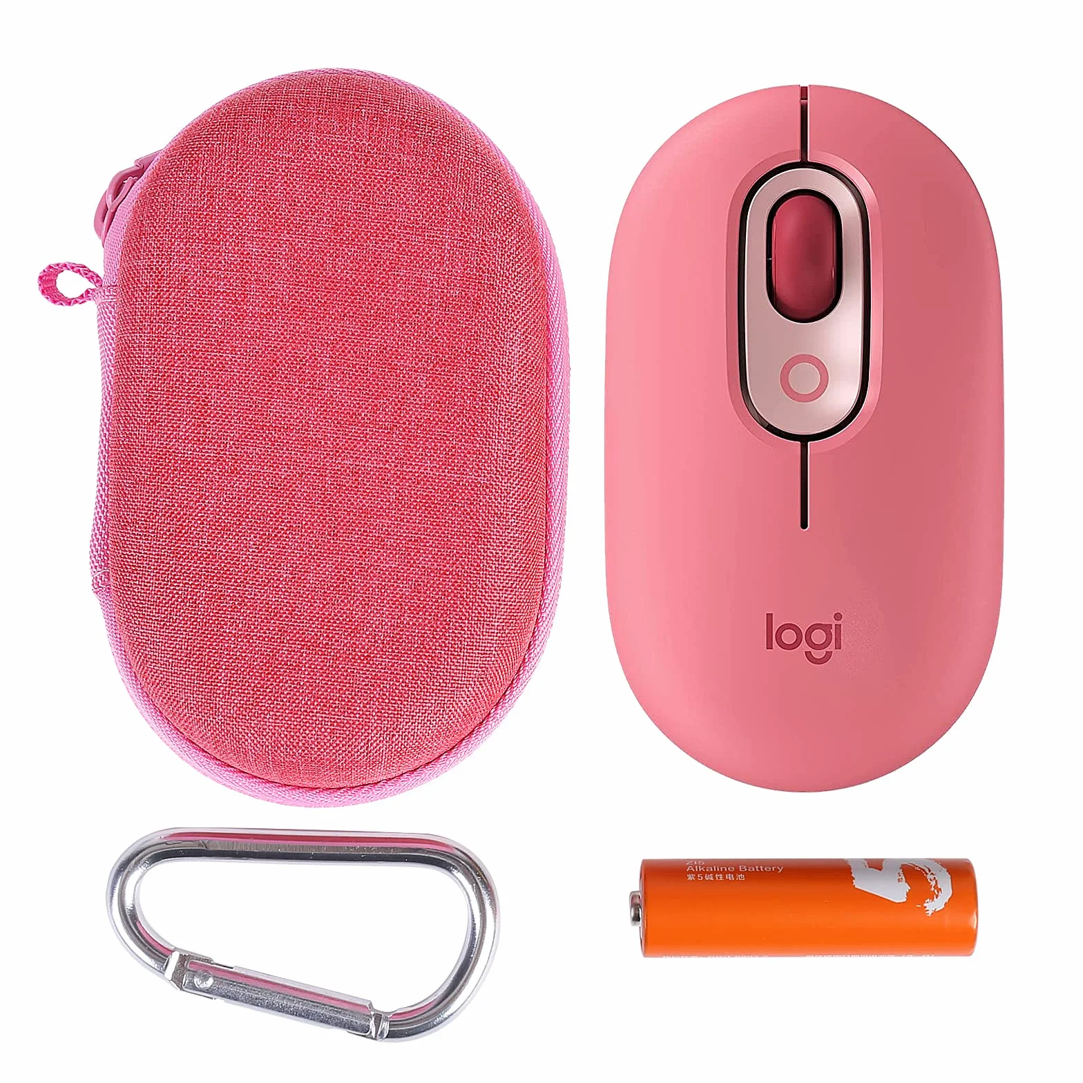 co2CREA Twarde etui podróżne do bezprzewodowej myszy Logitech POP, wyłącznie etui