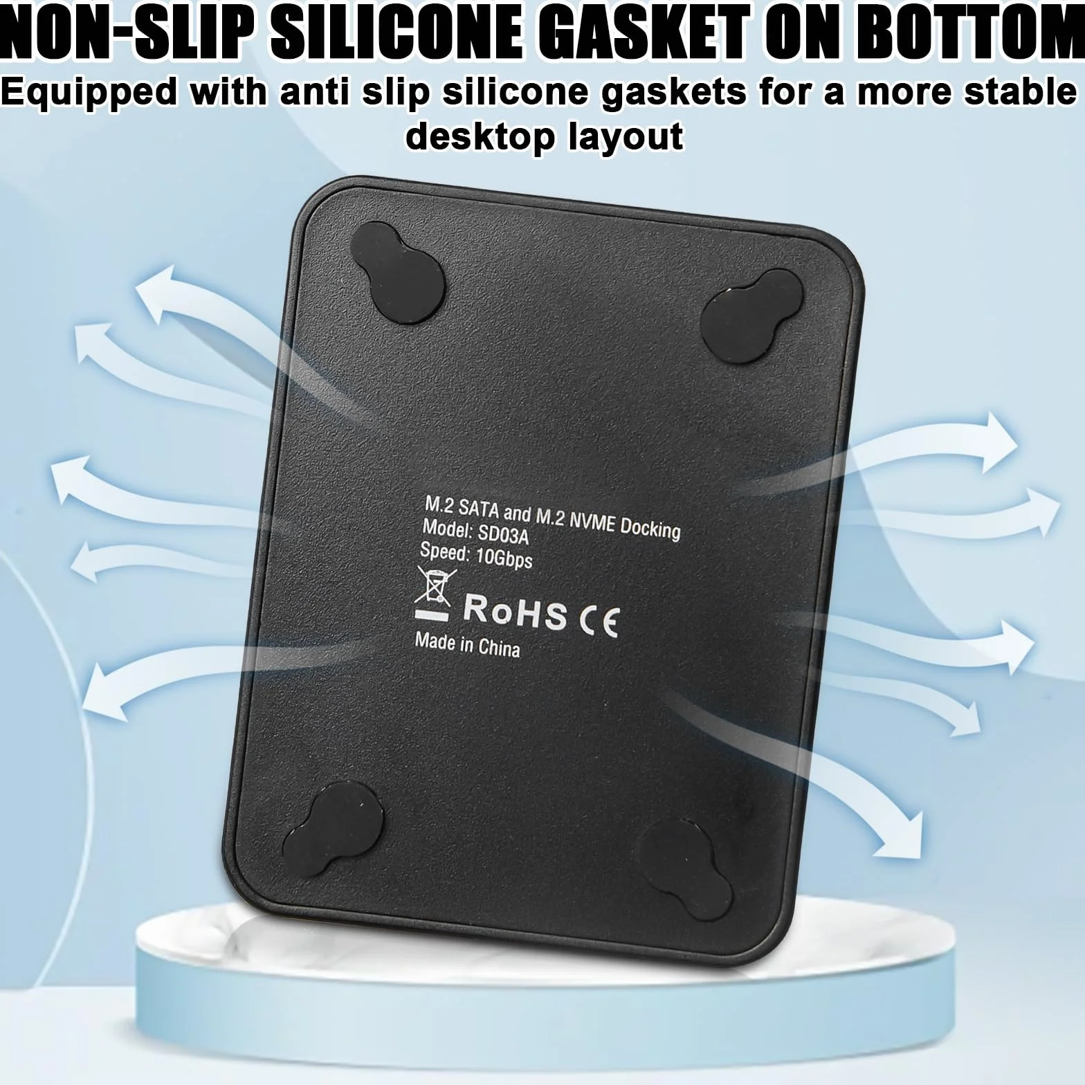 Stacja dokująca M.2 NVMe i SATA USB 3.1 Gen2 M-Key B+M Key
