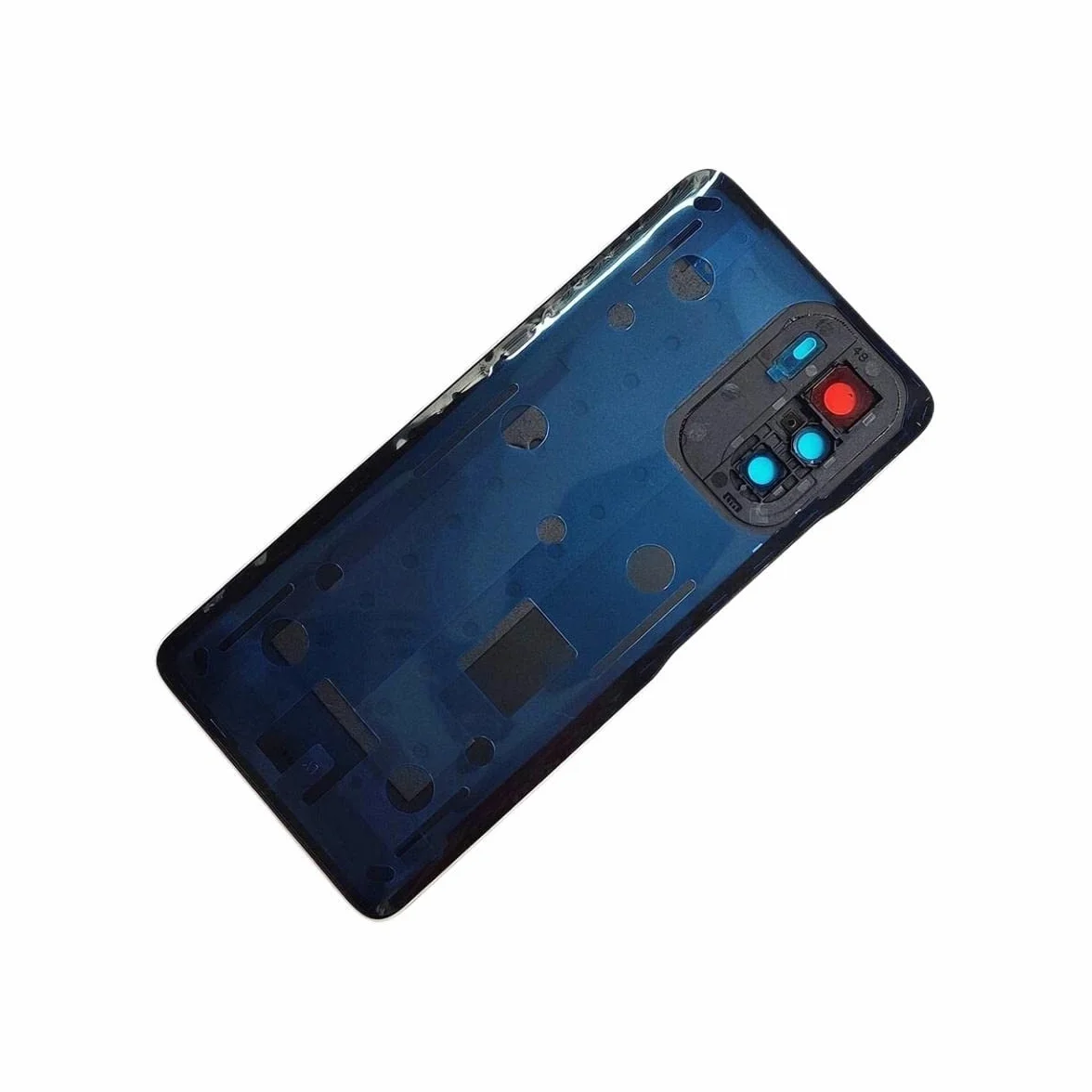 SHOWGOOD tylna szyba do Xiaomi Poco F3, obudowa na baterie z częściami naprawczymi obiektywu aparatu, czarna