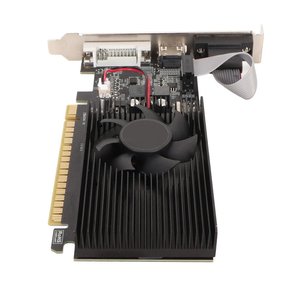 GT730 4 GB Karta Graficzna do Gier, 4 GB DDR3 128-bitowa Dyskretna Karta Graficzna, 700 MHz 500 MHz, PCI Express 2.0 X 16, VGA DVI HDMI, z Cichym Wentylatorem Chłodzącym, do