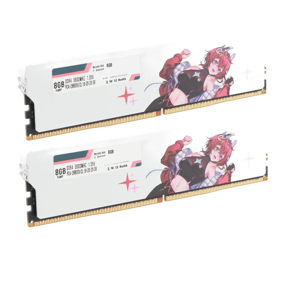 Generic Pamięć RAM DDR4, XMP2.0 Rozpraszanie Ciepła Stabilna wydajność Moduł Pamięci Stacjonarnej 3600 MHz Komputer do Gier (16 GB (2x8 GB))
