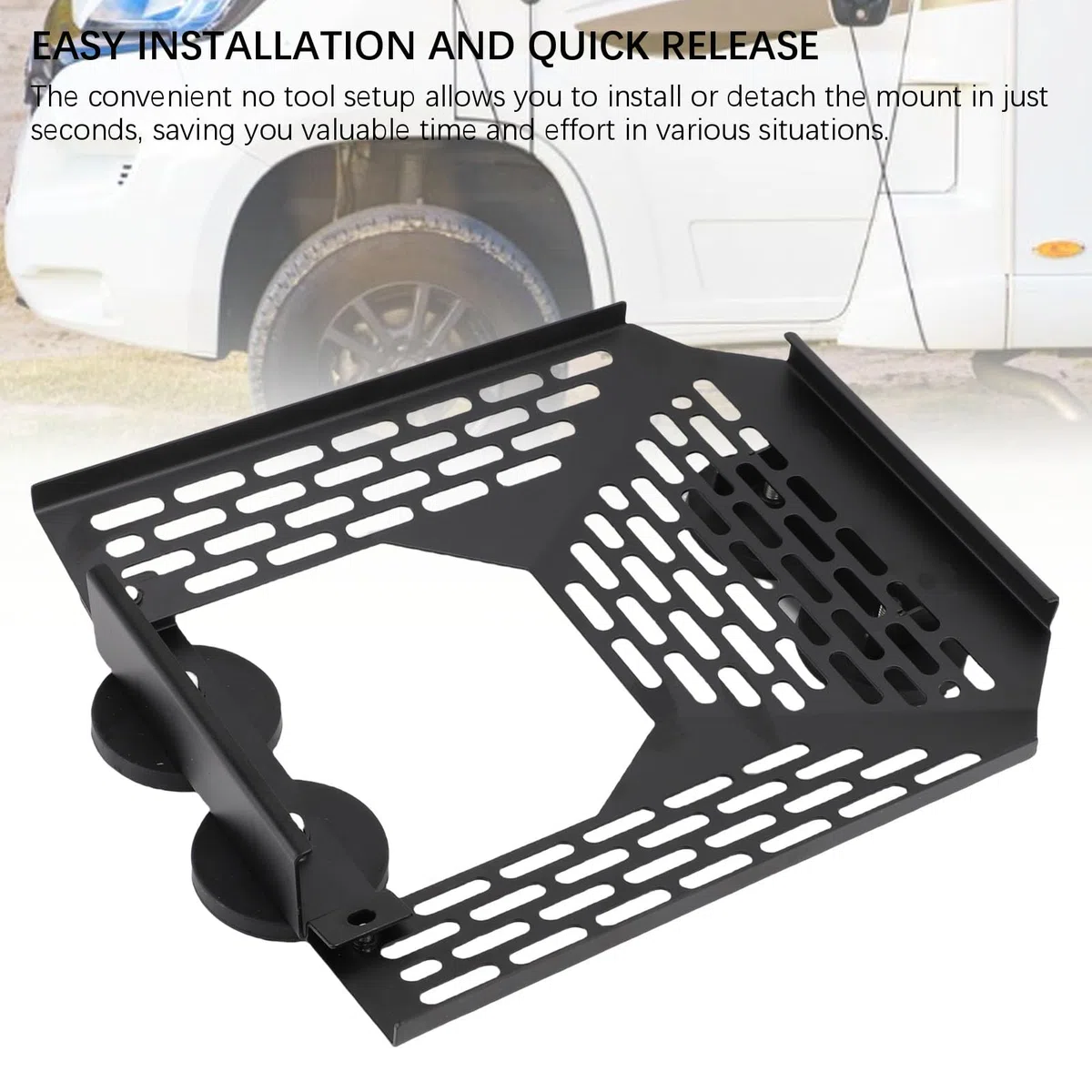 Generic Uchwyt Dachowy Mini Car Roof Mount, Magnetyczny Zestaw Montażowy Mini , Płaski Uchwyt Montażowy do Mini Anteny Satelitarnej do Kamperów, łodzi