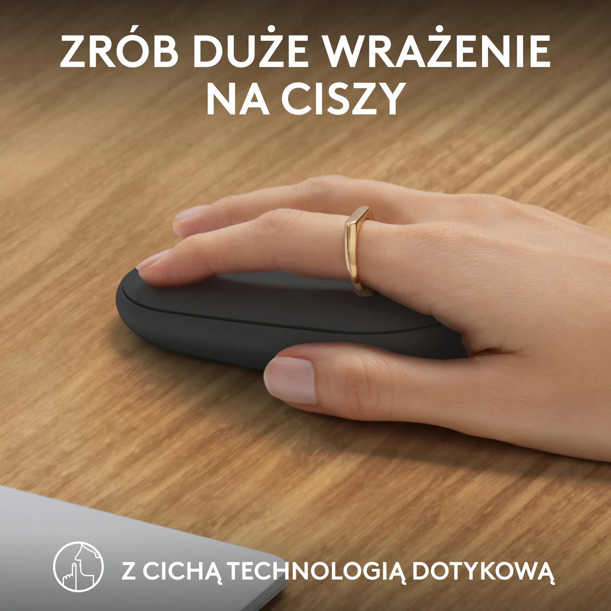 Logitech Pebble 2 M350s Bezprzewodowa Mysz Bluetooth Smukła Lekka Grafit