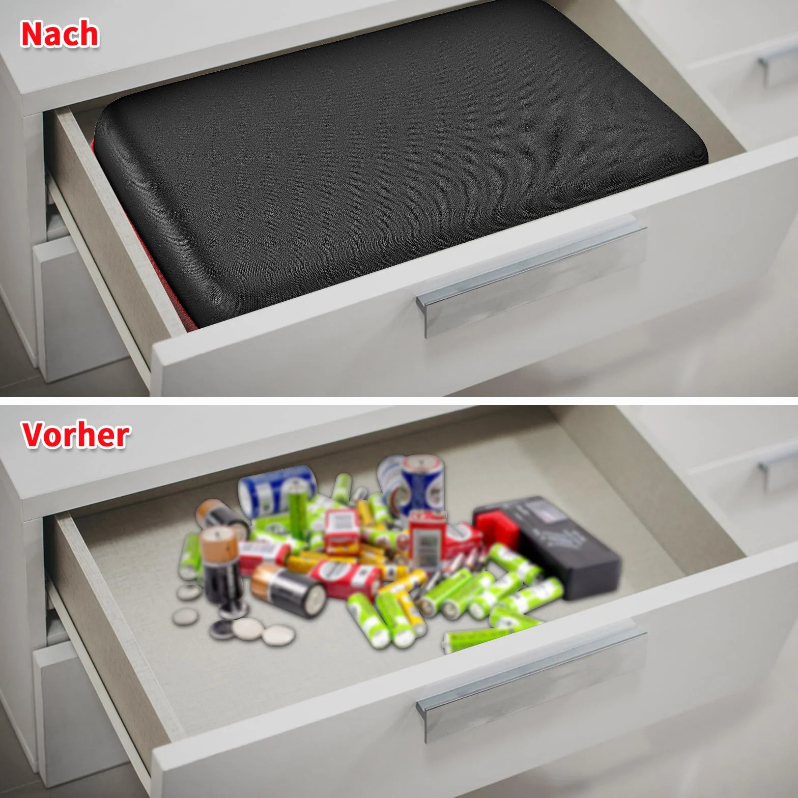 Organizer na baterie pudełko do przechowywania z testerem BT-168. Mieści 225 baterii AA AAA, C, D, ogniwo 9 V, 3 V, litowe (czarny, duży)