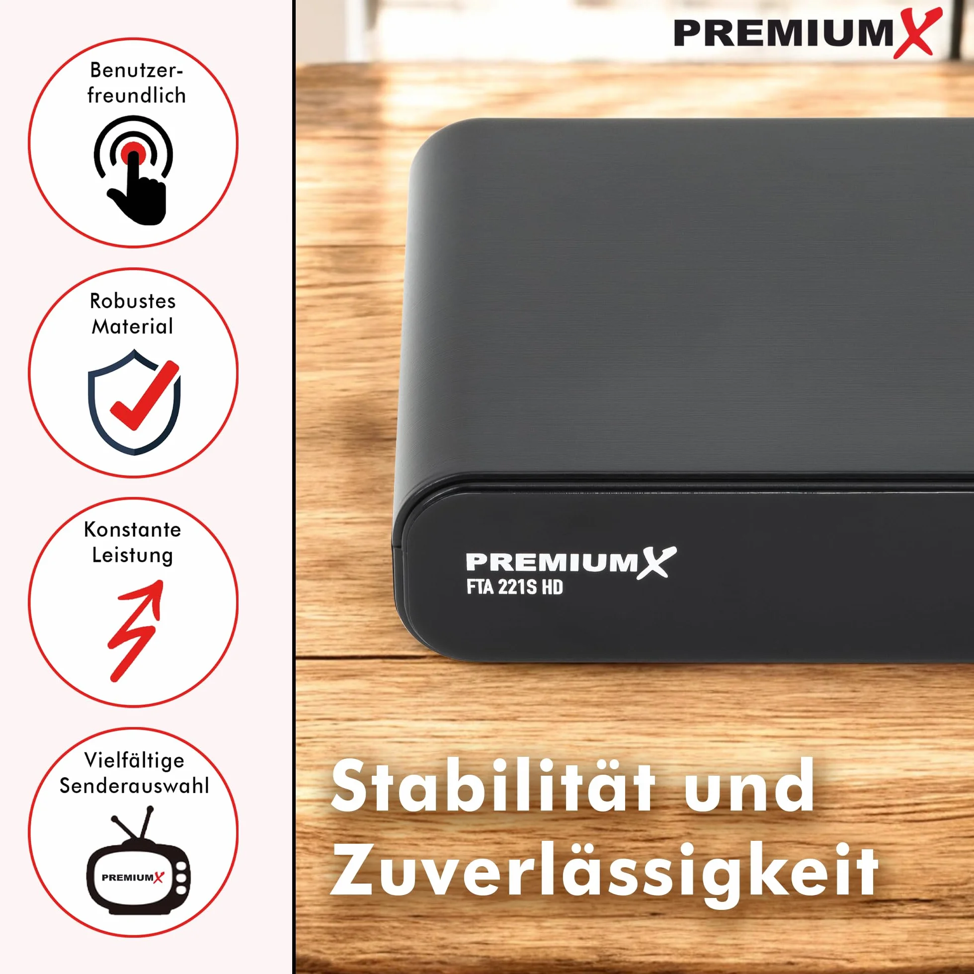 Odbiornik satelitarny DVB-S2 FTA HD 221S Unicable HDMI SCART USB Media Player