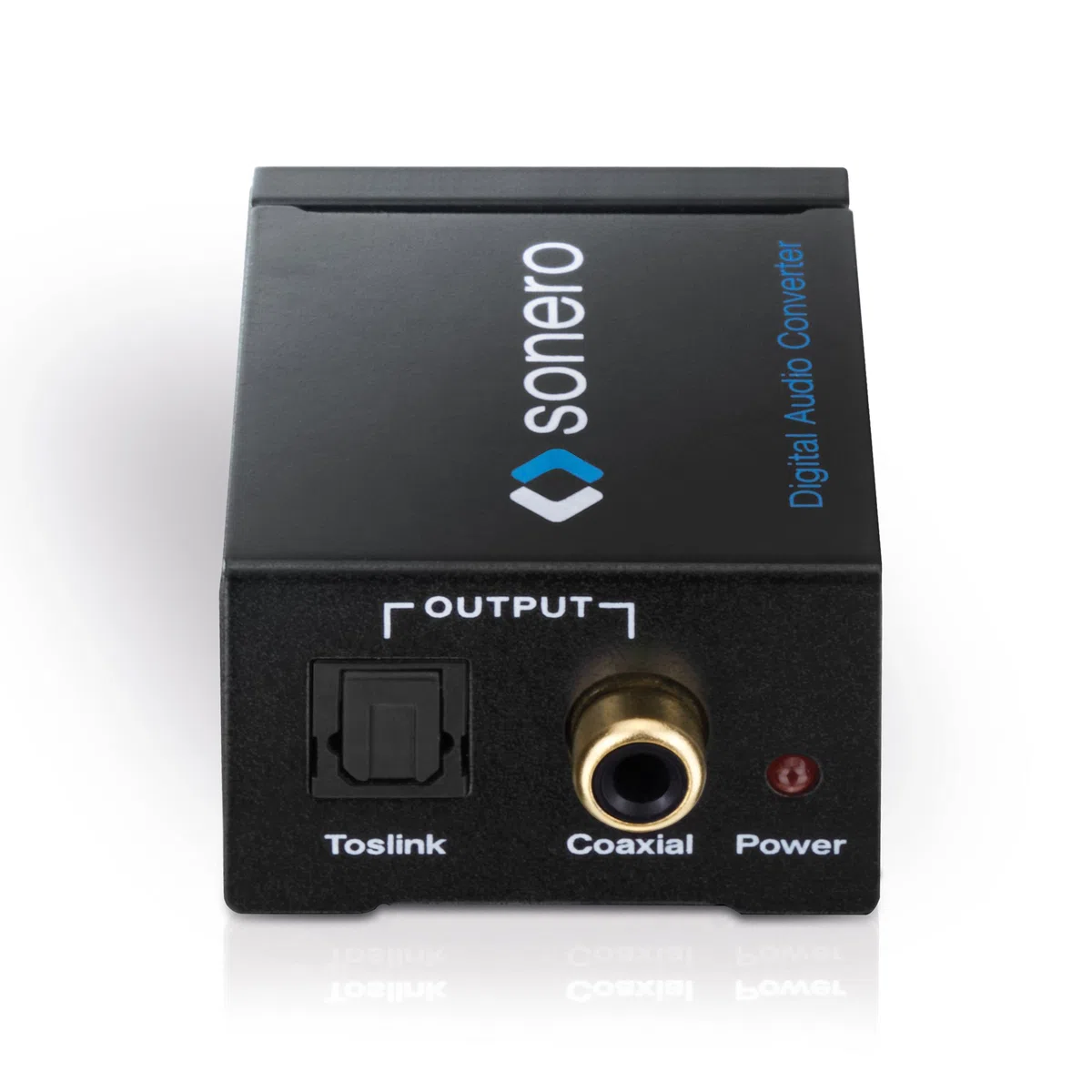 sonero AC000 konwerter audio analogowy/cyfrowy, 2 x cinch stereo audio (L/R) na Digital Audio (optyczny/koncentryczny)