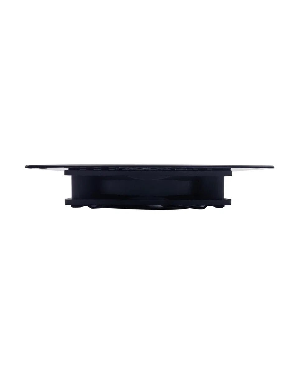 Wentylator USB 120 mm, cyfrowy wyświetlacz sterowany temperaturą, cichy system wentylatora, wentylator 5 V z nowoczesną, szczotkowaną czarną ramą aluminiową do szafek kina domowego AV