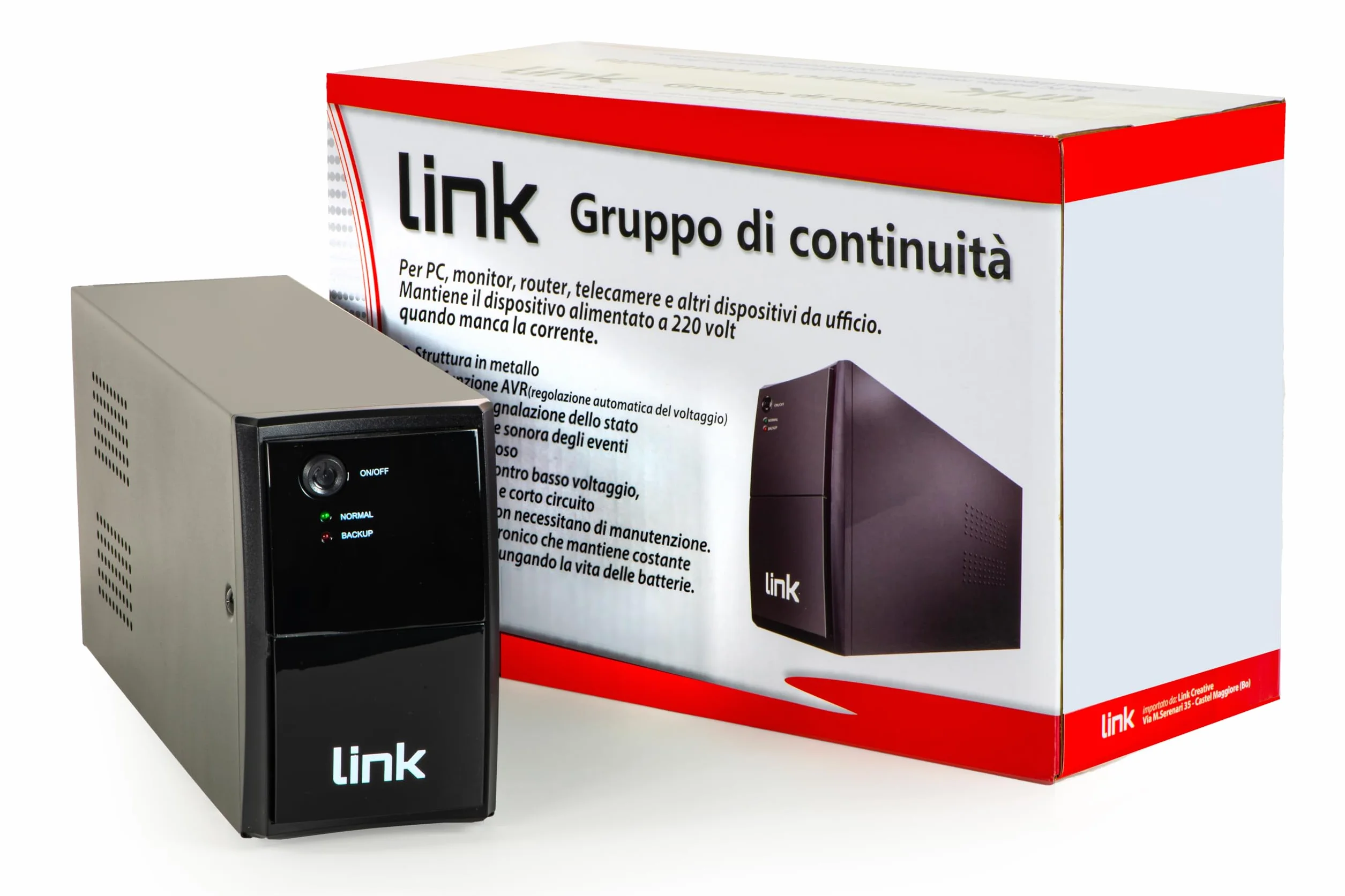 LINK LKUPS650 Zasilacz bezprzerwowy 650 Va 390 Watt