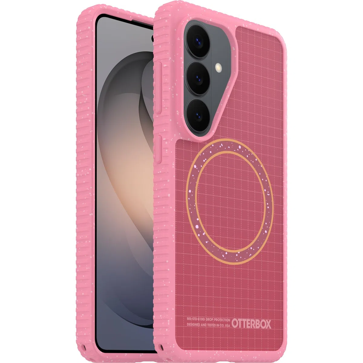 OtterBox Etui Sole Series z magnesami do Samsung Galaxy S26, Przezroczyste, Wstrząsoodporny, 5 Razy Przetestowane Zgodnie ze Standardami Wojskowymi, Różowe
