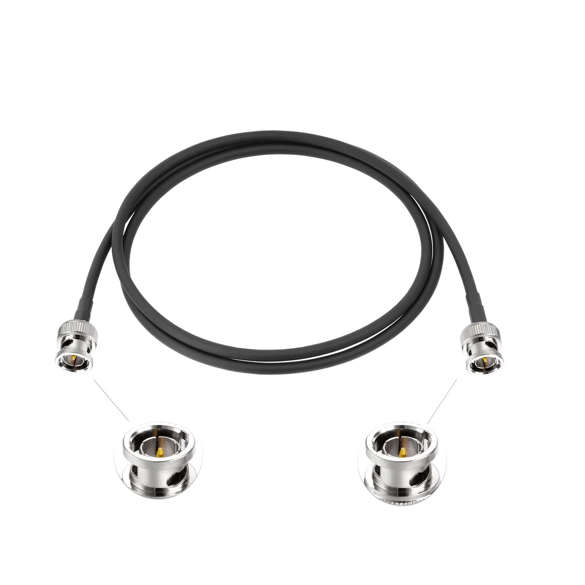Superbat Kabel SDI 3G/6G/12G 1 m BNC męski na męski Belden UVC-25F 75 Ohm Krótki kabel Podwójny elastyczny wąż do kamery transmisyjnej konwerter SDI Monitor CCTV DVR