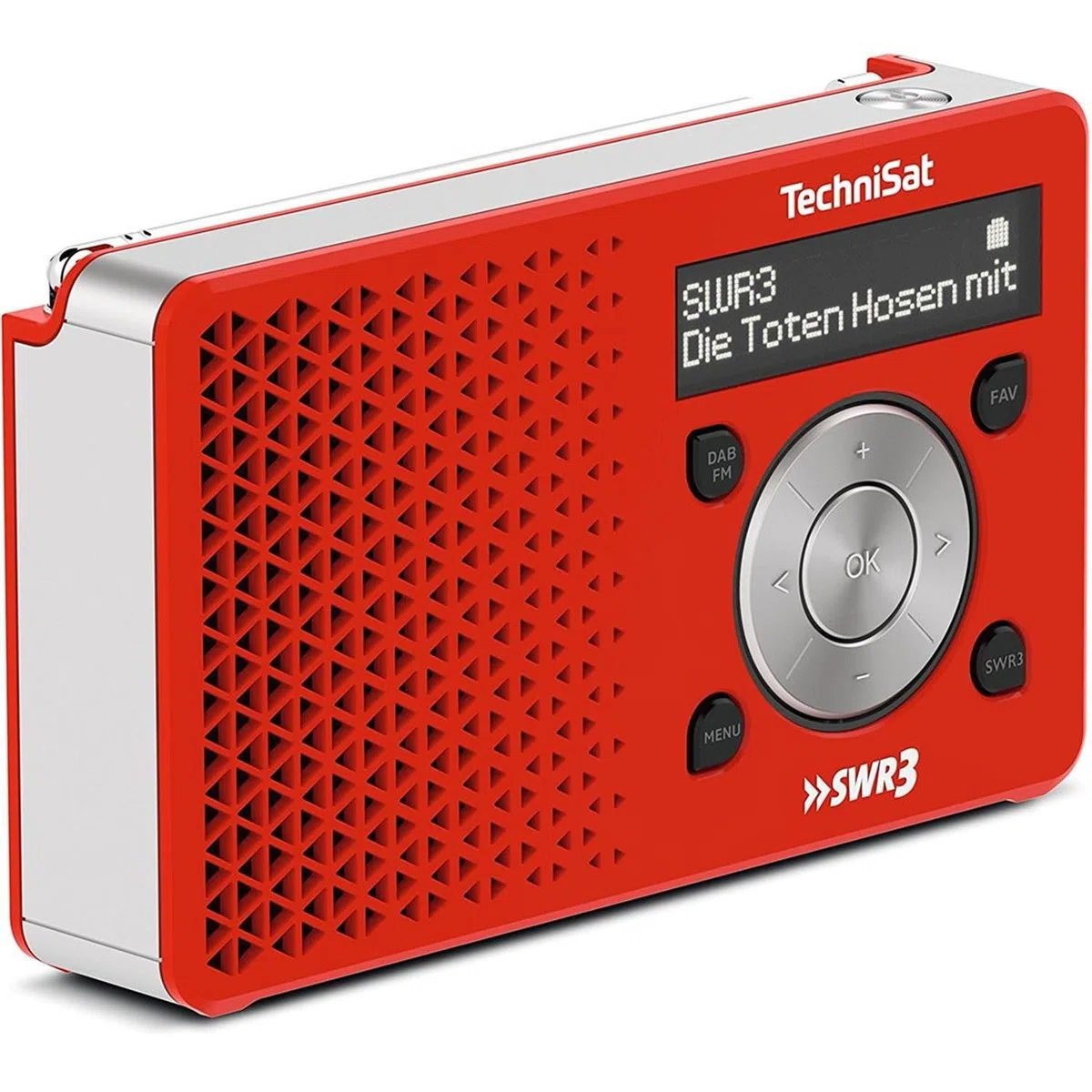 Technisat Digitradio 1 Swr3-Edition 0023/4997 Radio Przenośne Dab, Czerwony, 1 W RMS