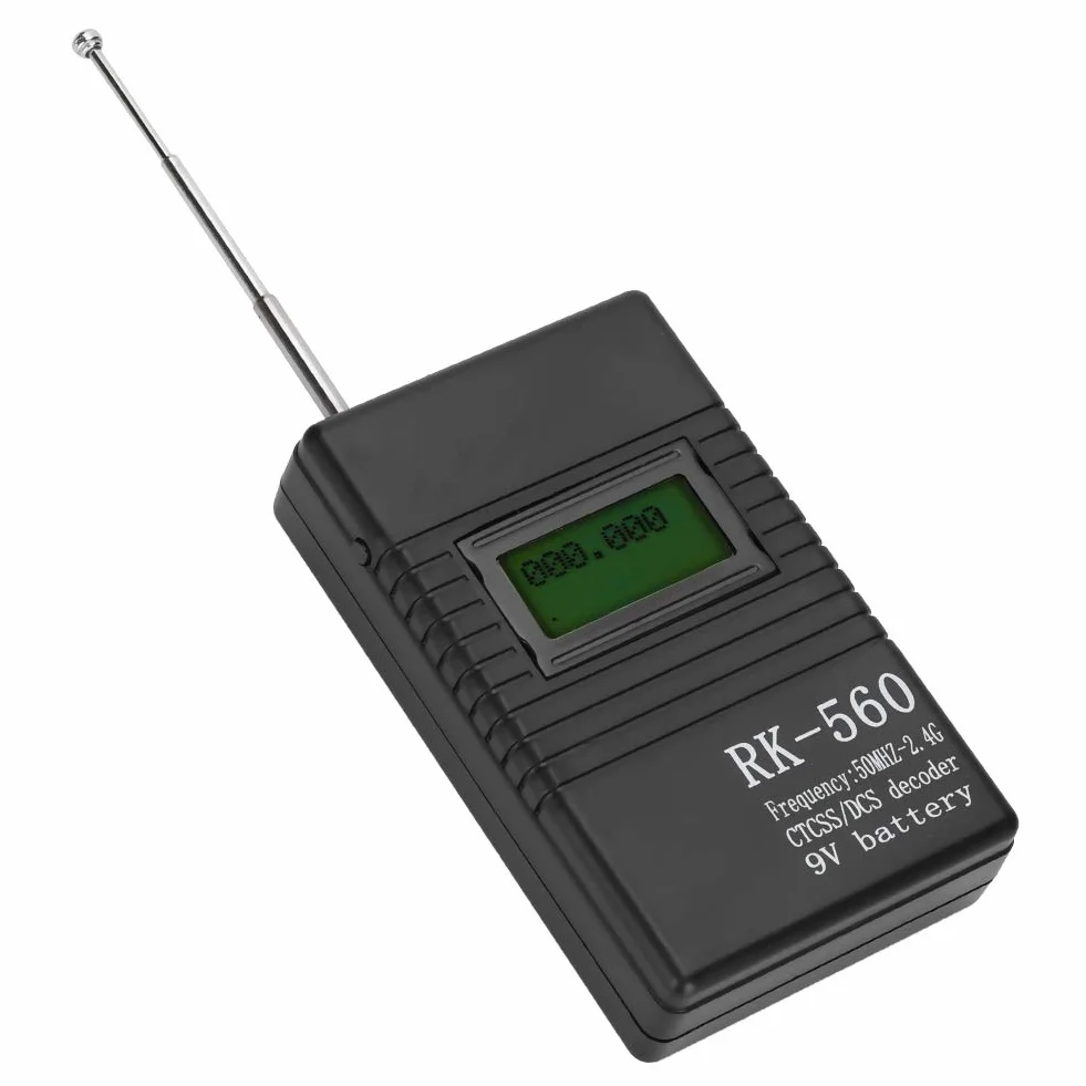 Przenośny Ręczny Licznik Częstotliwości, Dokładny Miernik Częstotliwości RK560 50 Mhz-2.4 Ghz, Przenośny Ręczny Tester Częstotliwości Radiowej, z Anteną