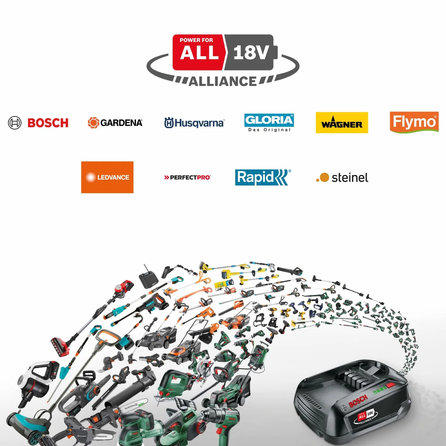 Bosch szybka ładowarka AL 18V-44 (system 18V, czas ład. ak. 2,0/2,5/4,0/6,0 Ah: 34/44/59/87 min, zintegrowany uchwyt ścienny)