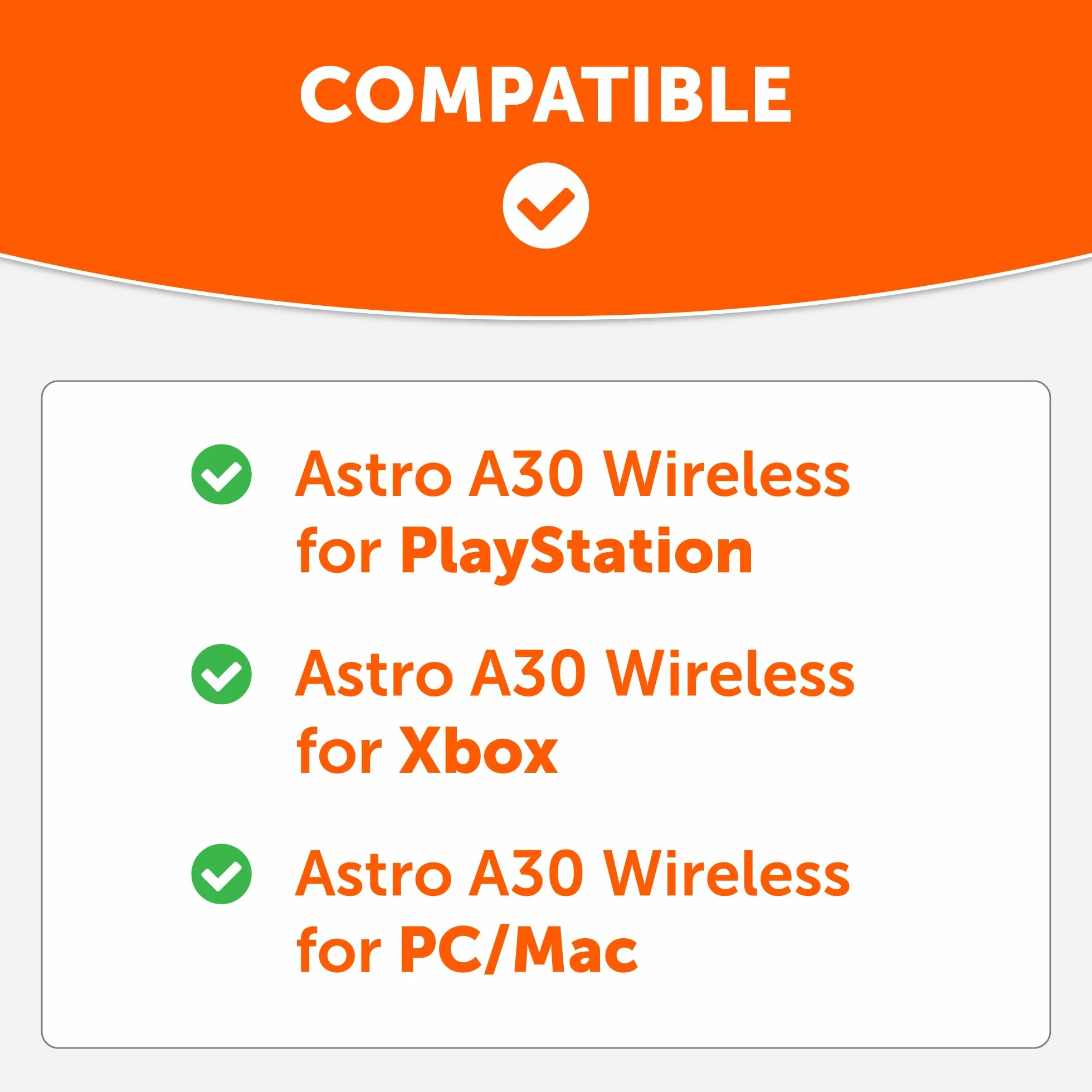 WC FreeZe A30 — Nauszniki z żelem chłodzącym kompatybilne ze słuchawkami Logitech Astro A30 firmy Wicked Cushions — Zwiększ komfort, trwałość, grubość i izolację dźwięku | Black