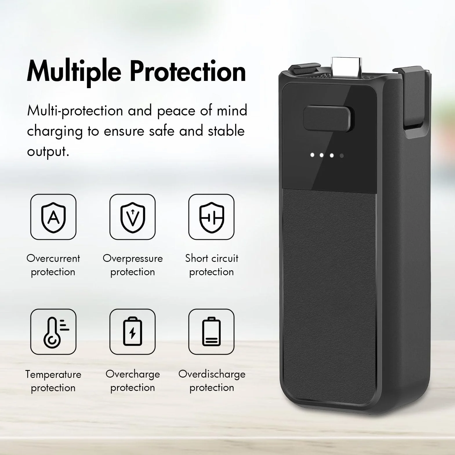 Uchwyt Baterii do Pocket 3, 2800 mAh Power Bank z Gwintem 1/4 Cala